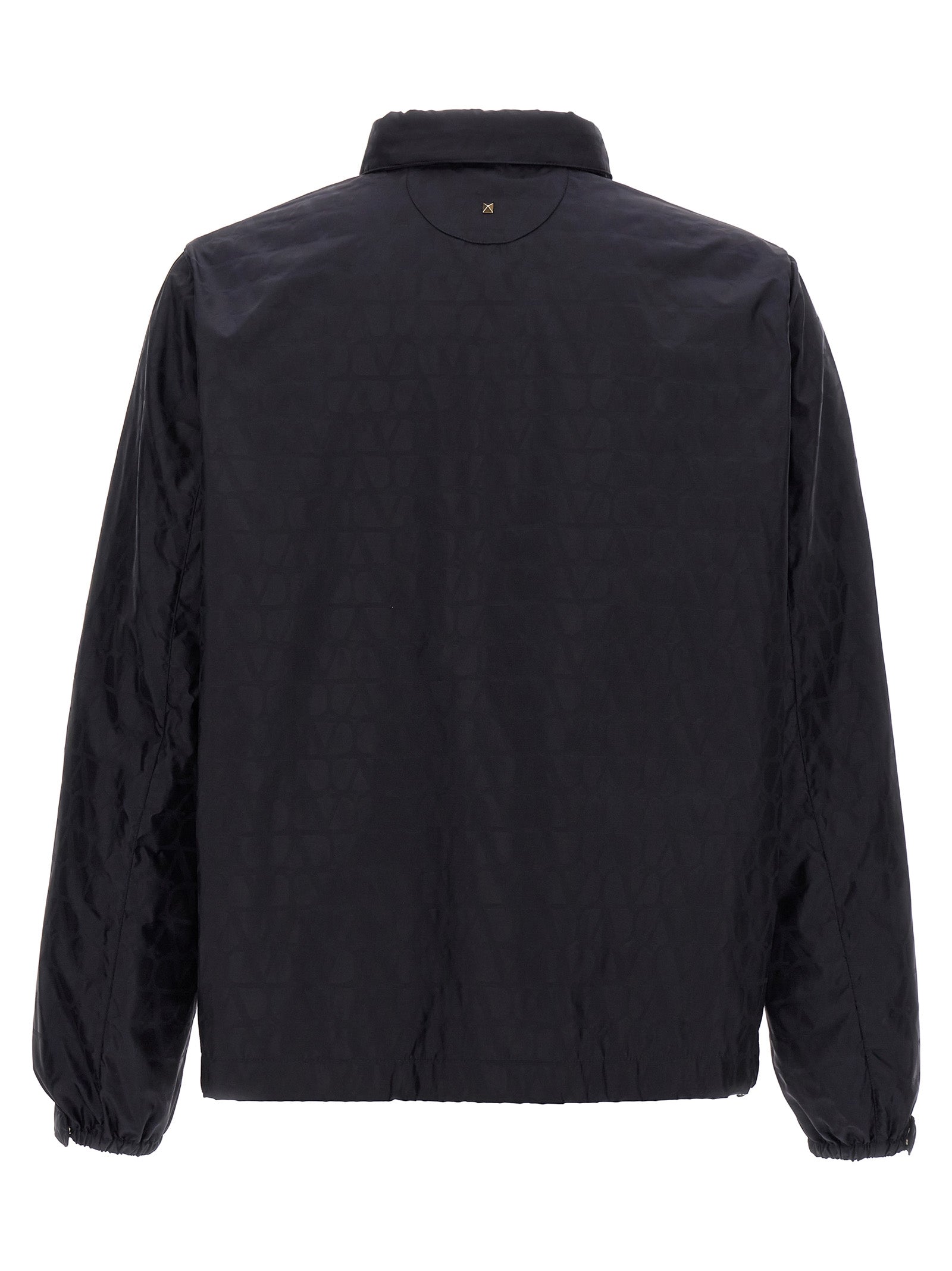 Valentino Garavani Blaue Shell-Jacke aus Polyamid