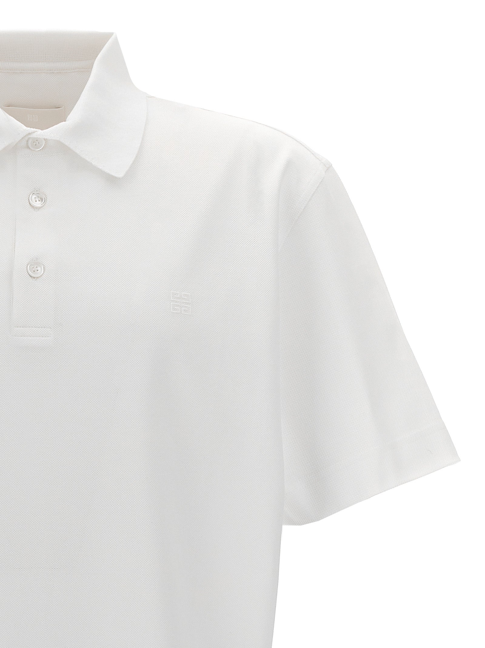 Givenchy Weißes Poloshirt aus Baumwolle