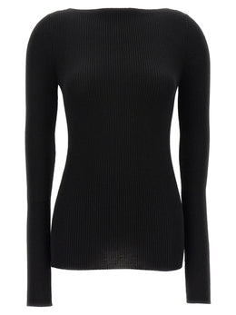 Rick Owens Schwarzer Wollcardigan