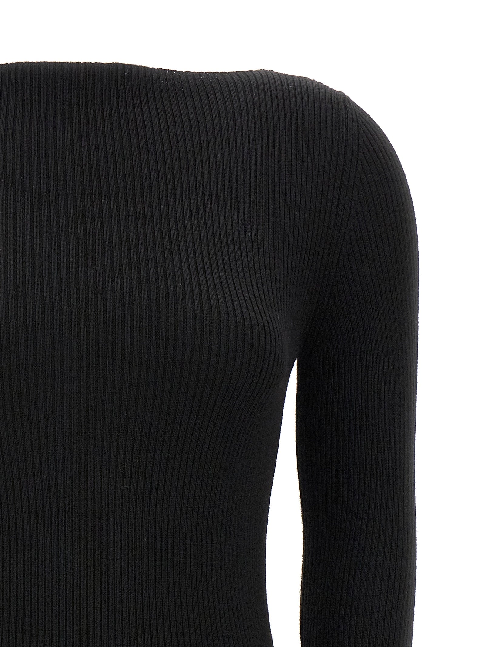 Rick Owens Schwarzer Wollcardigan