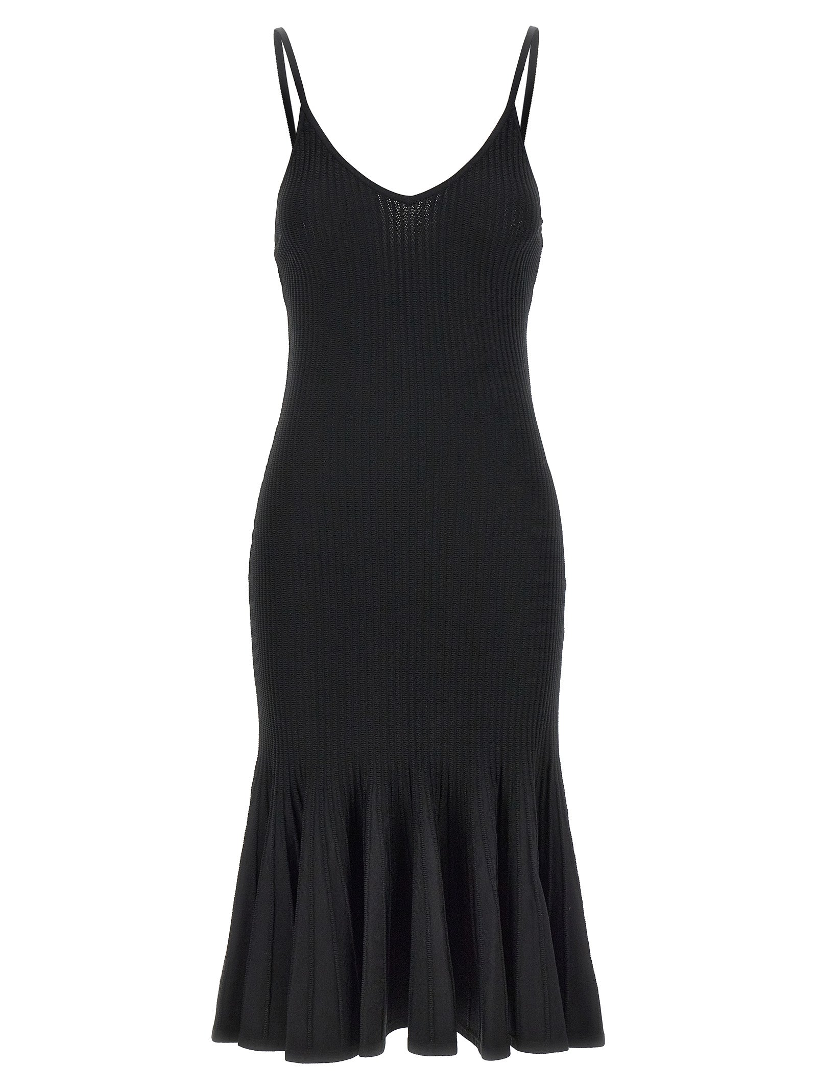 Khaite Schwarzes Midikleid aus Viskose