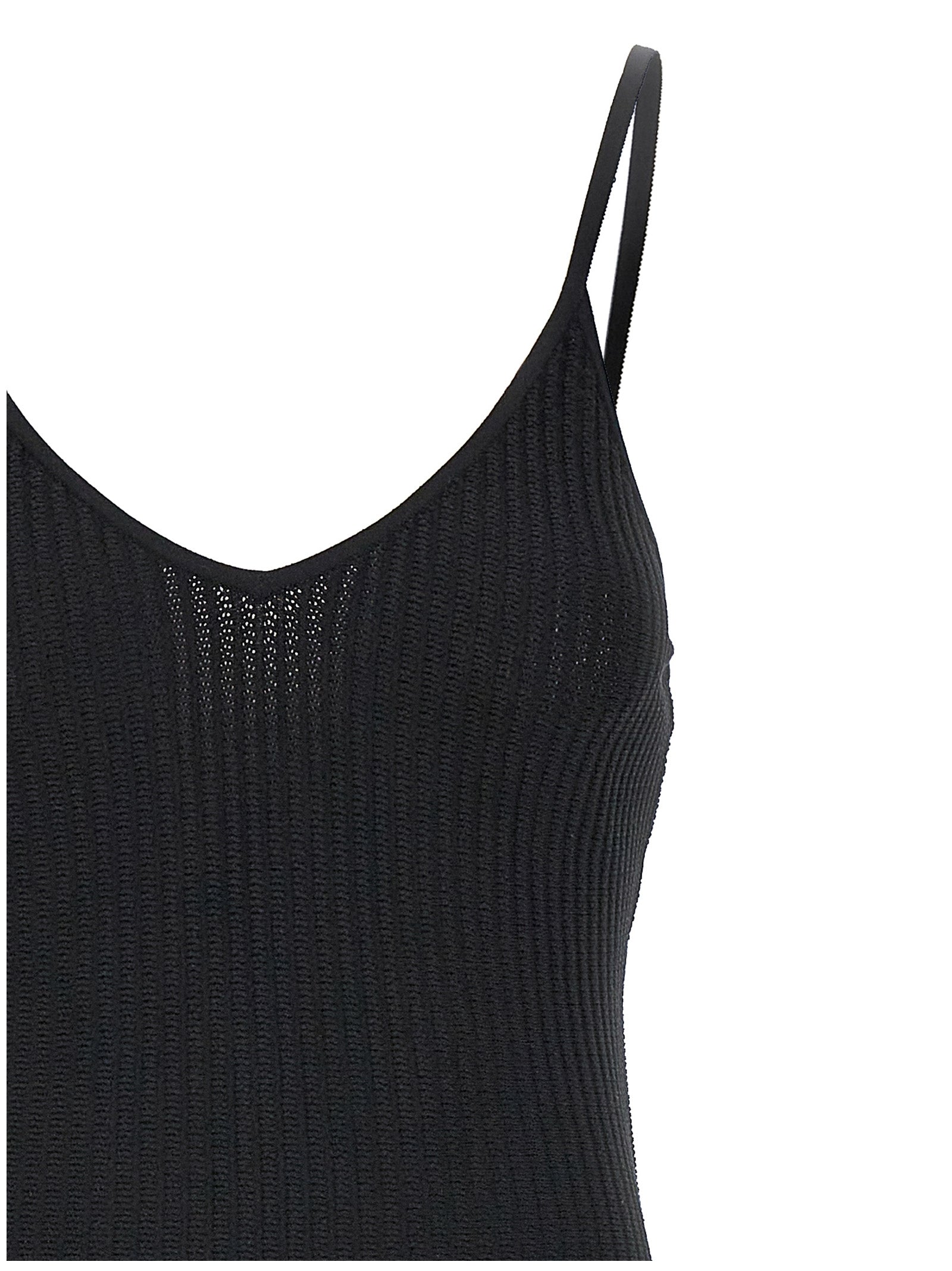Khaite Schwarzes Midikleid aus Viskose