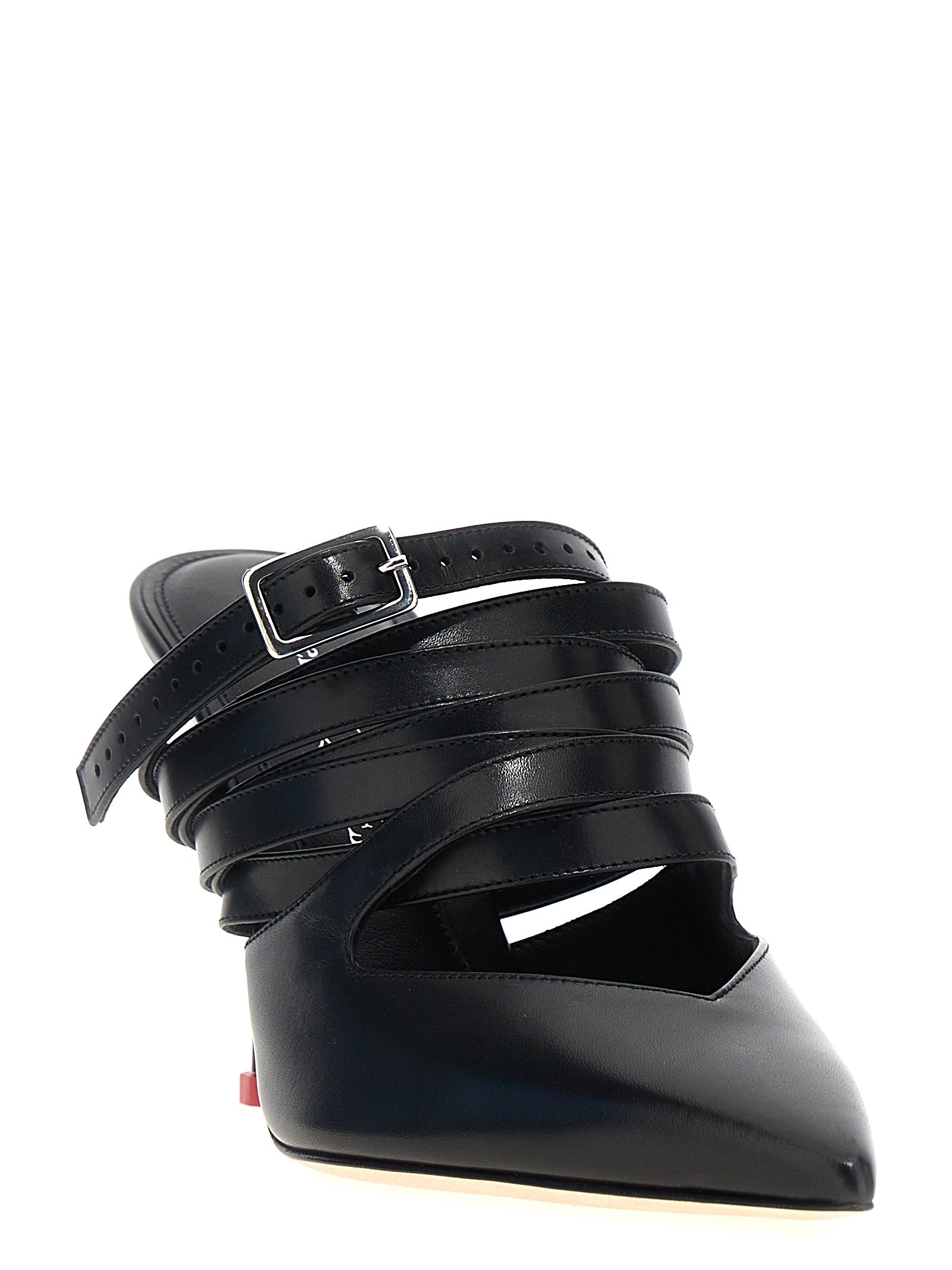 Alexander McQueen Schwarze Leder-Pumps mit hohem Absatz