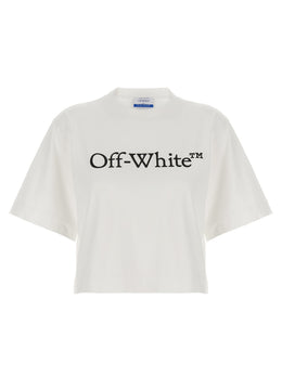 Off-White Weißes Baumwoll-T-Shirt