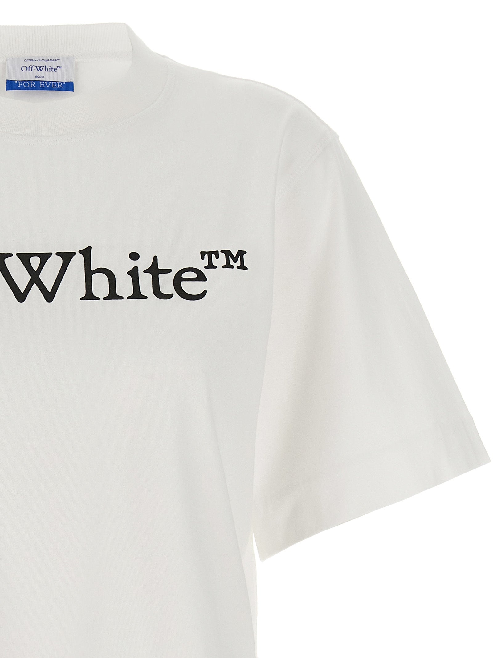 Off-White Weißes Baumwoll-T-Shirt
