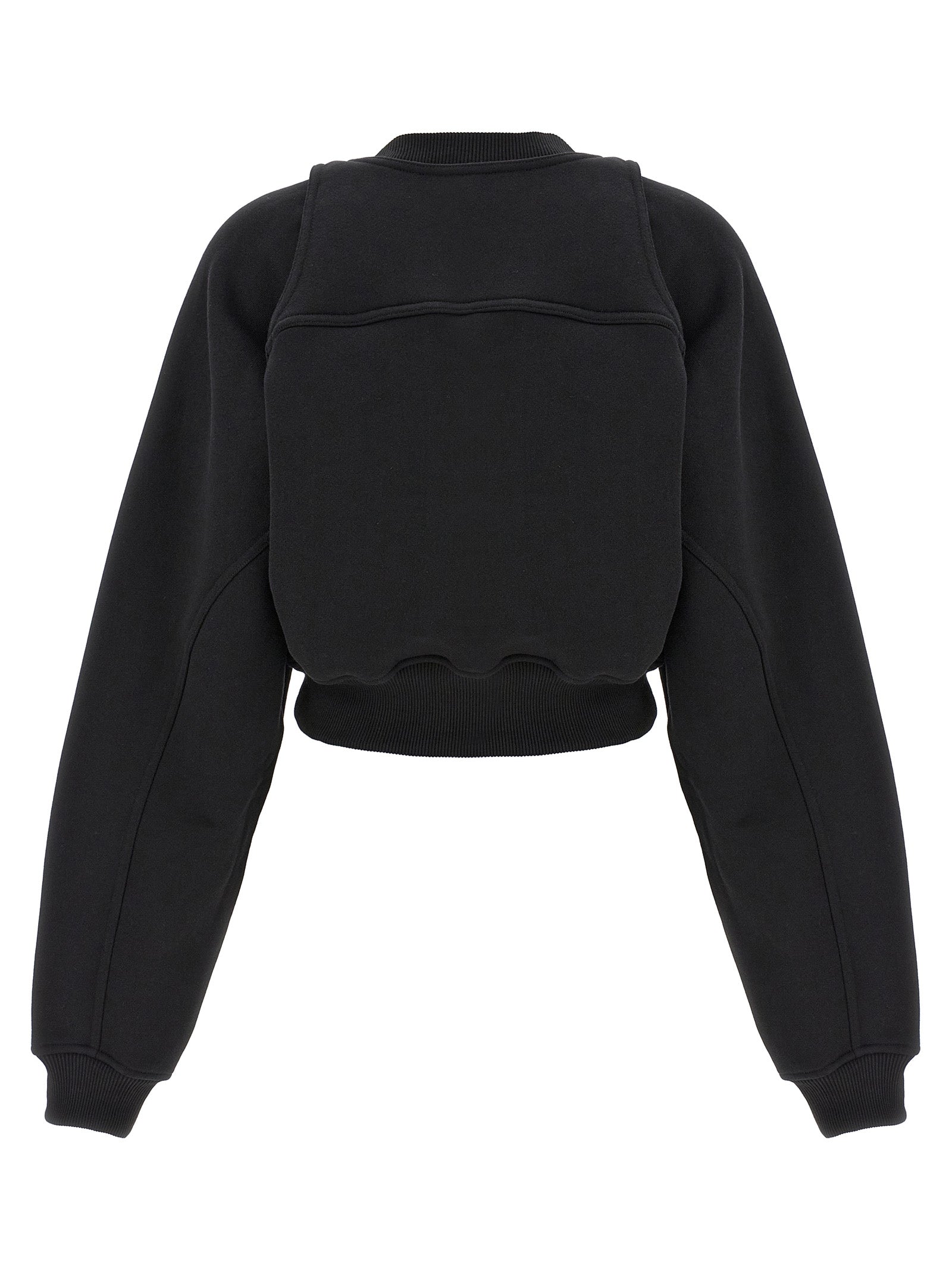 Off-White Zweifarbiger Baumwollpullover