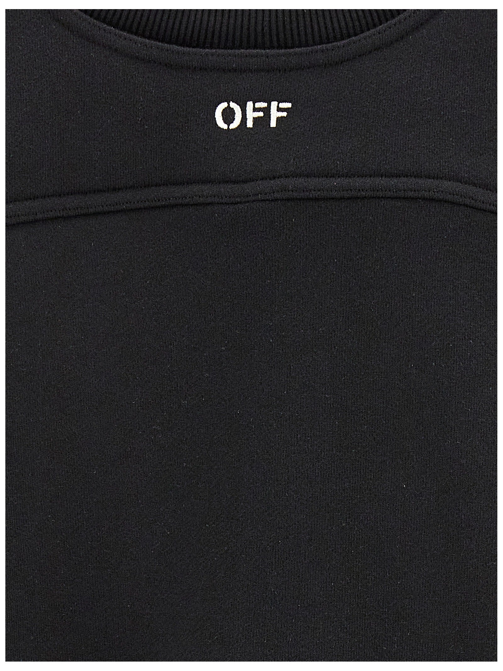 Off-White Zweifarbiger Baumwollpullover