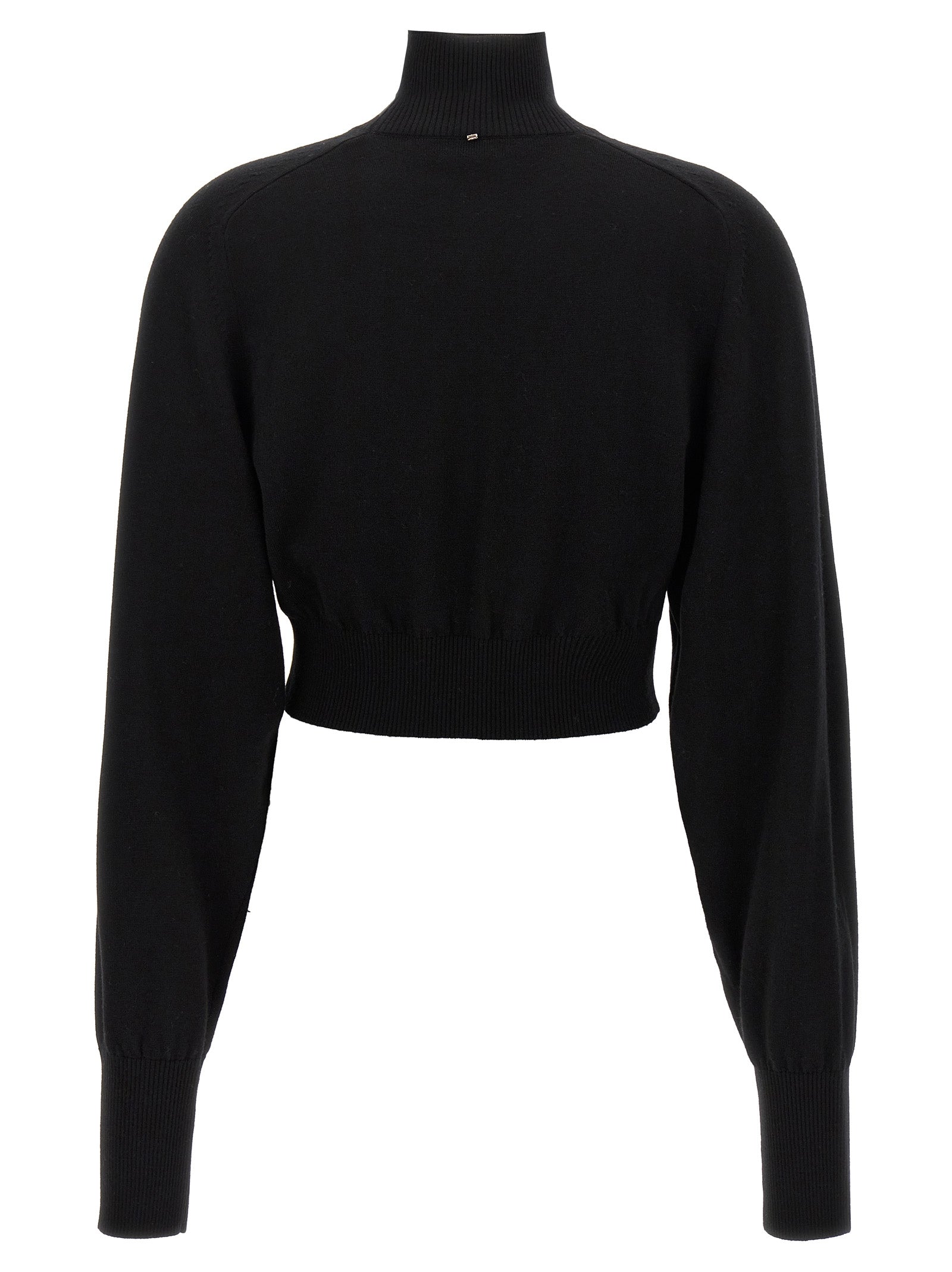 Sportmax Schwarzer Cardigan aus Schurwolle