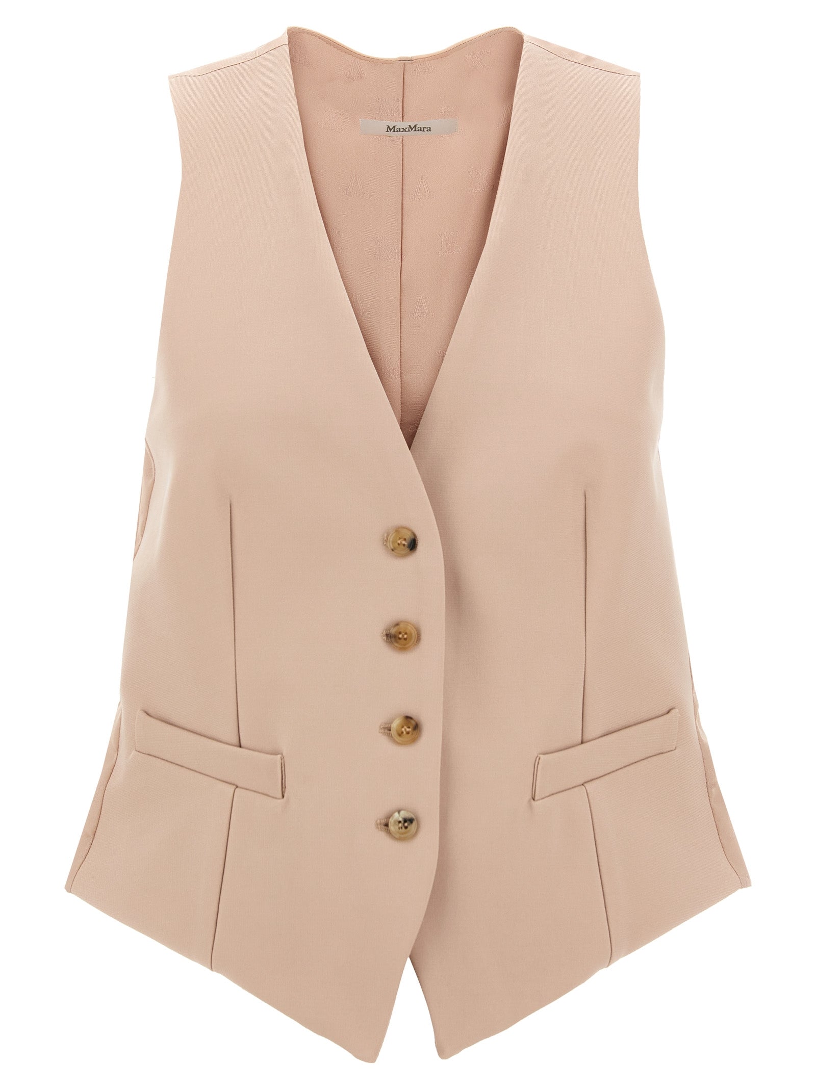 Max Mara Ärmellose Jacke aus mehrfarbigem Acetat