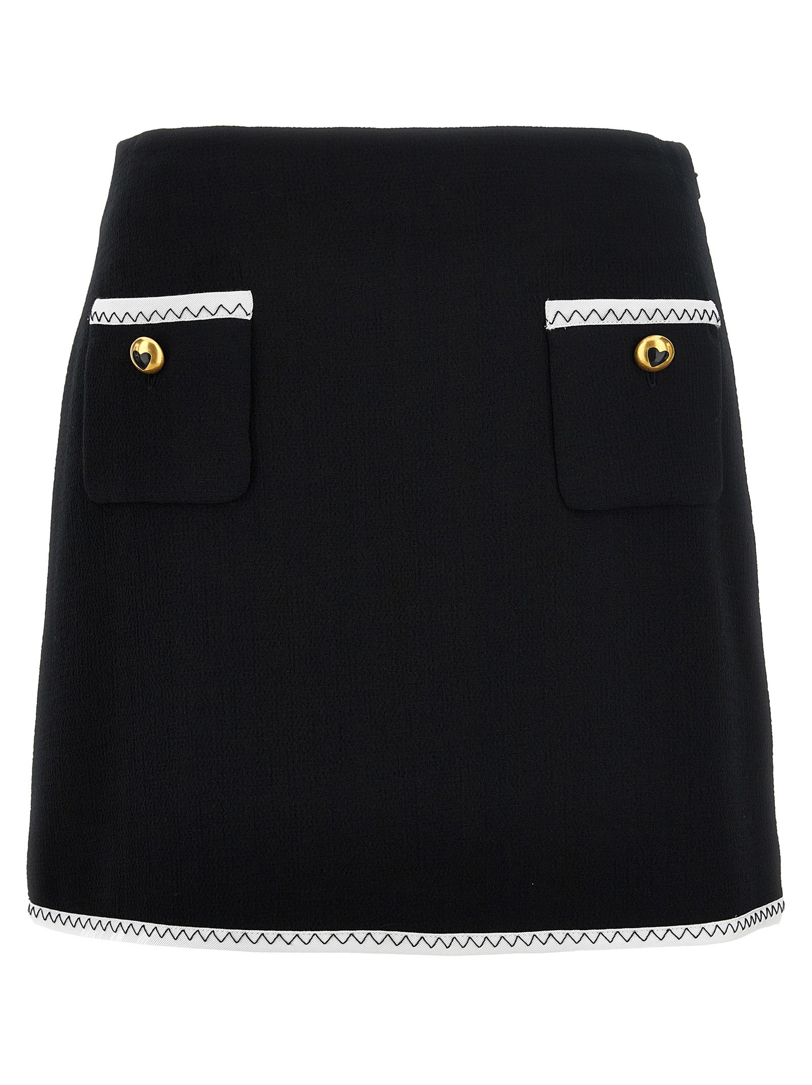 Moschino Zweifarbiger Viskose-Maxirock