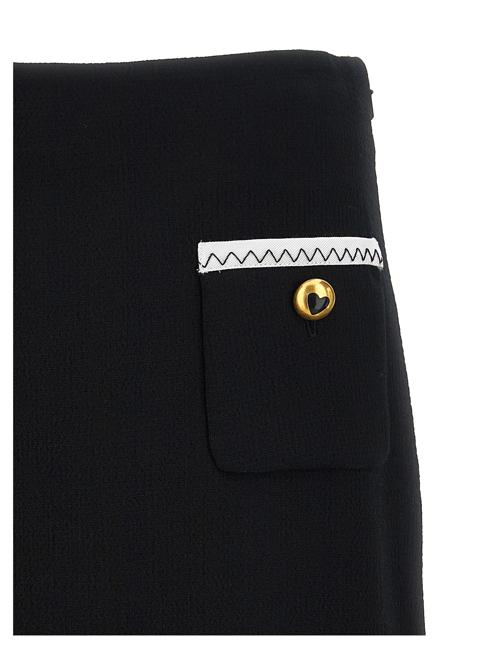 Moschino Zweifarbiger Viskose-Maxirock