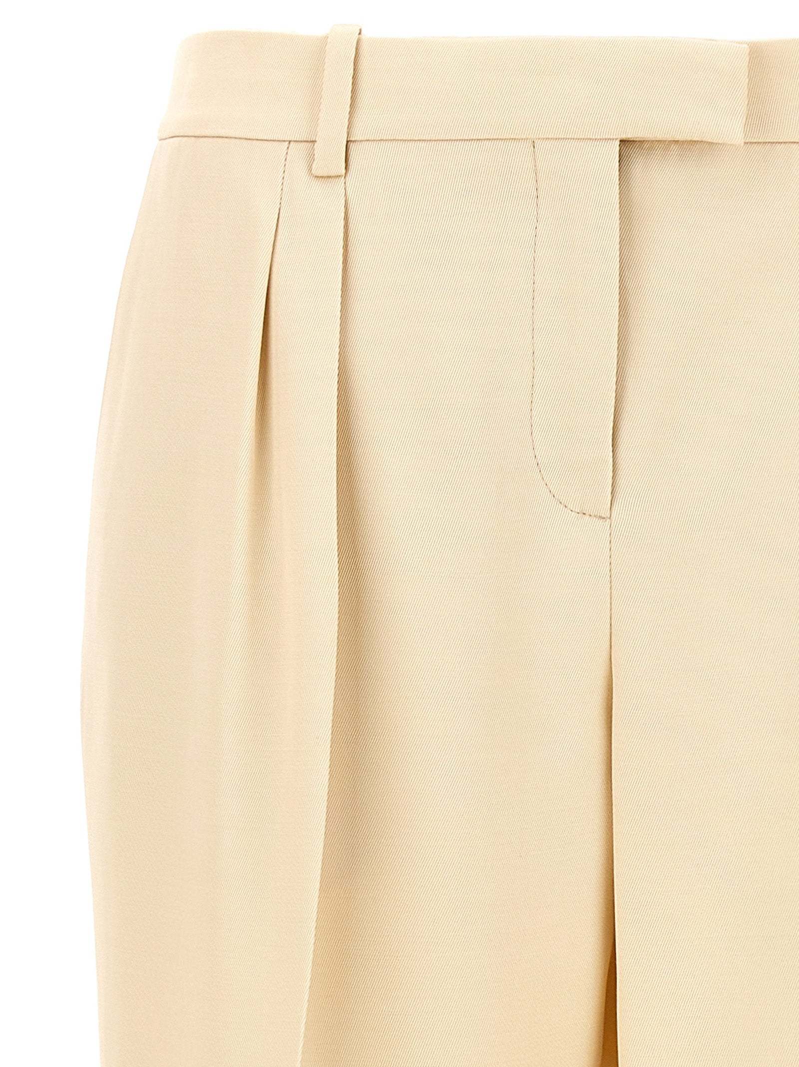 Tom Ford Beige Seiden-Anzughose