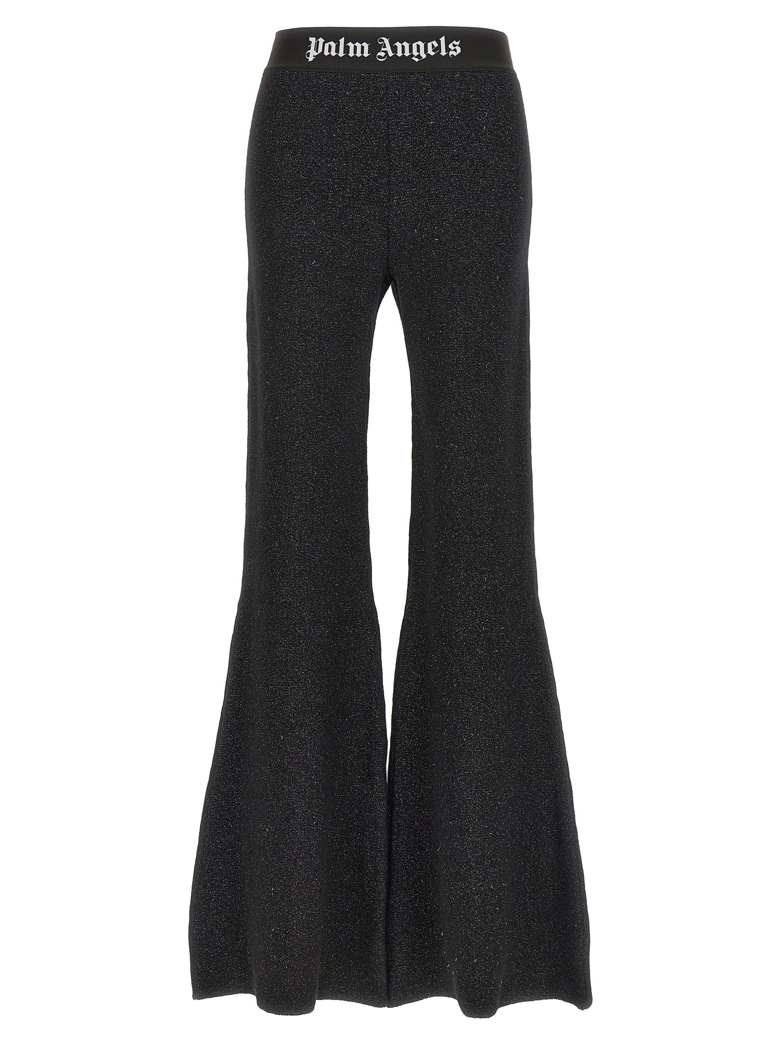 Palm Angels Schwarze Viskose Schlaghose