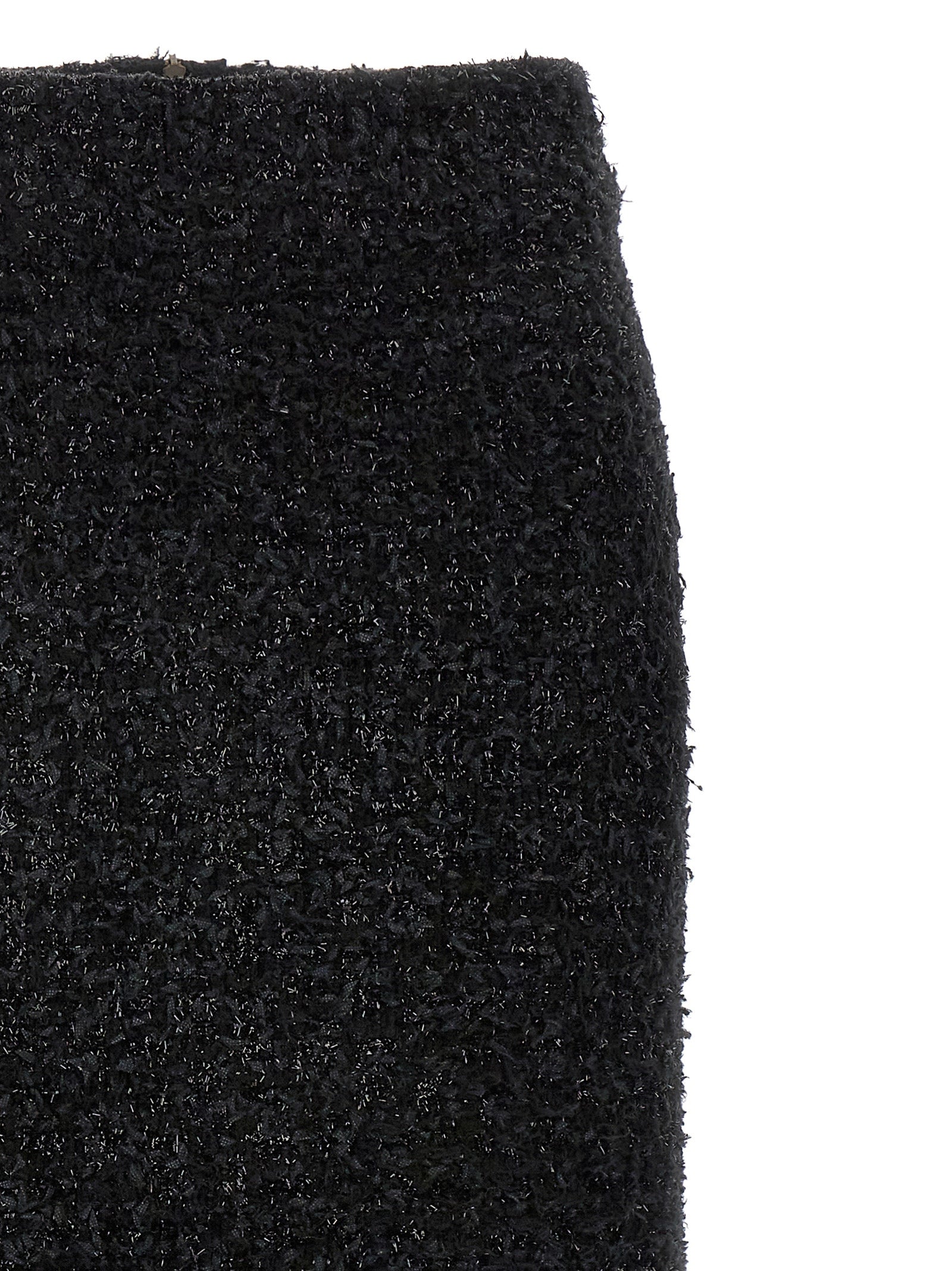 Balenciaga Schwarzer Baumwoll-Midirock