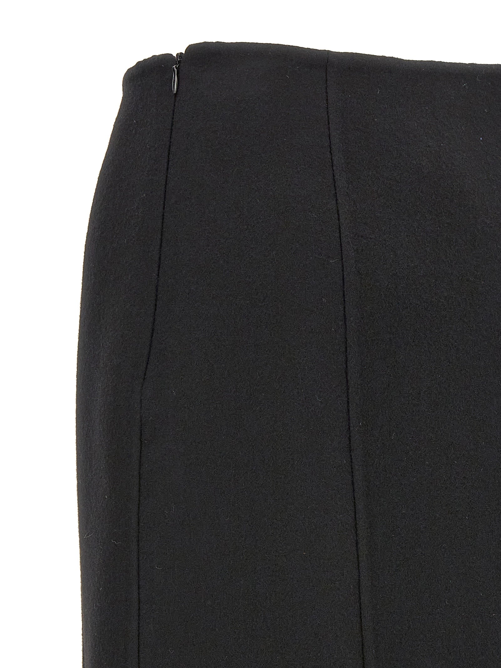 Ermanno Scervino Minirock aus schwarzer Schurwolle