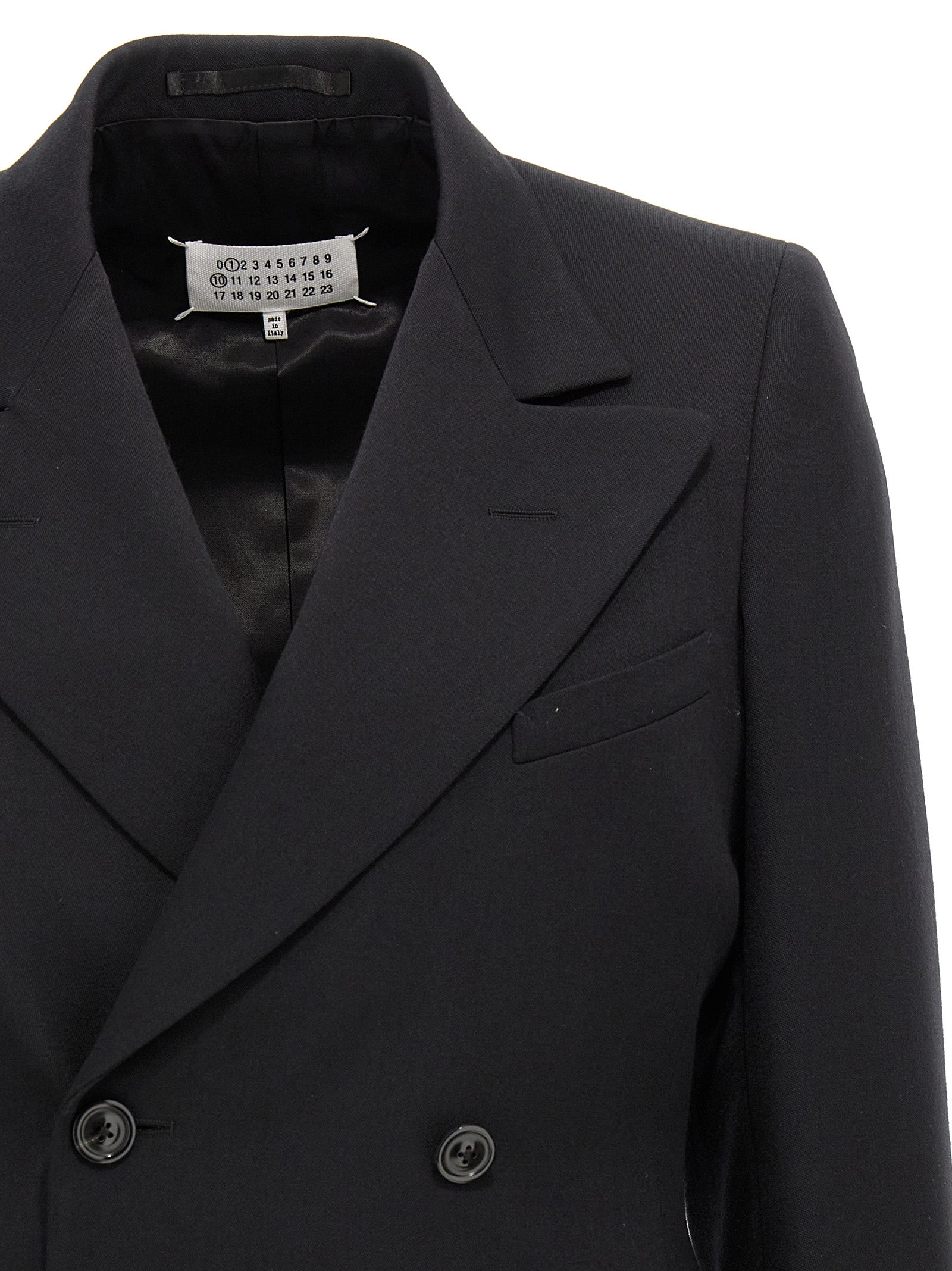 Maison Margiela Schwarzer Wollblazer