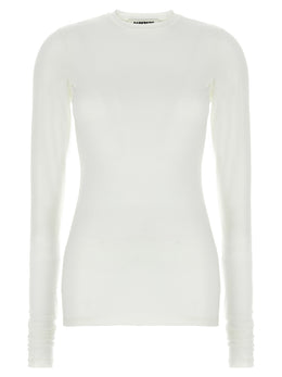 Darkpark Weißes Langarm-T-Shirt aus Polyester
