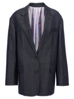Etro Blauer Wollblazer