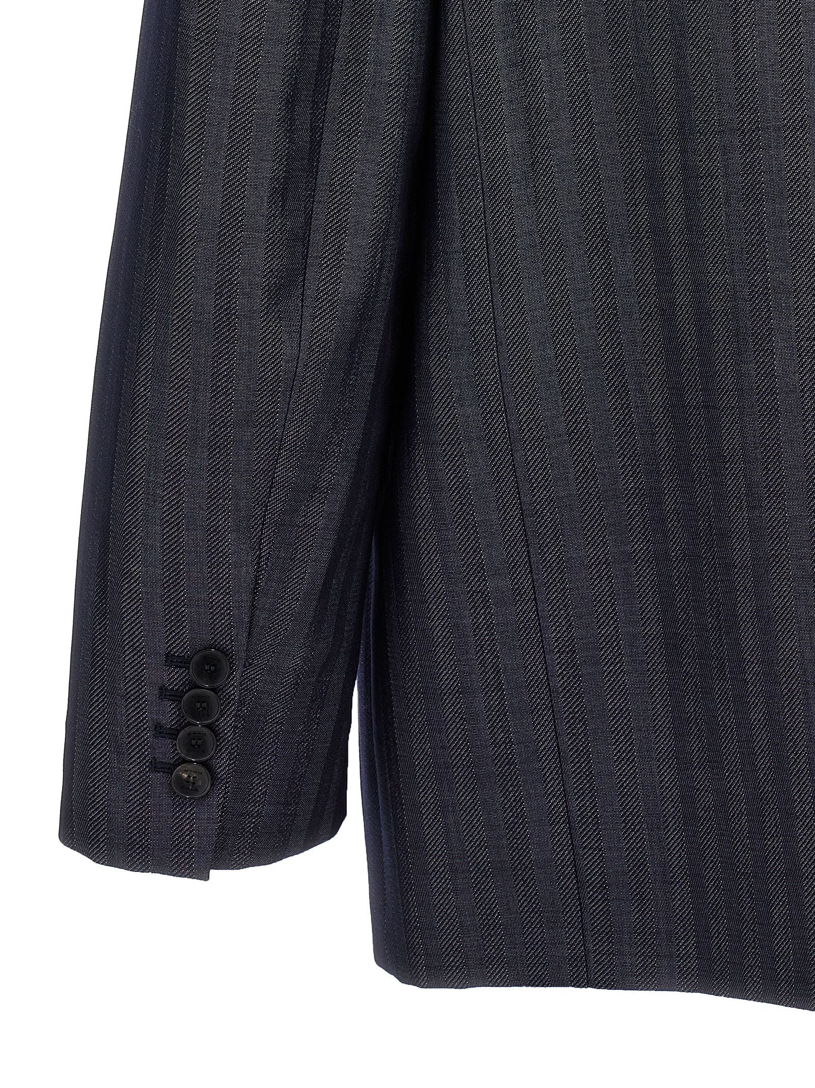 Etro Blauer Wollblazer