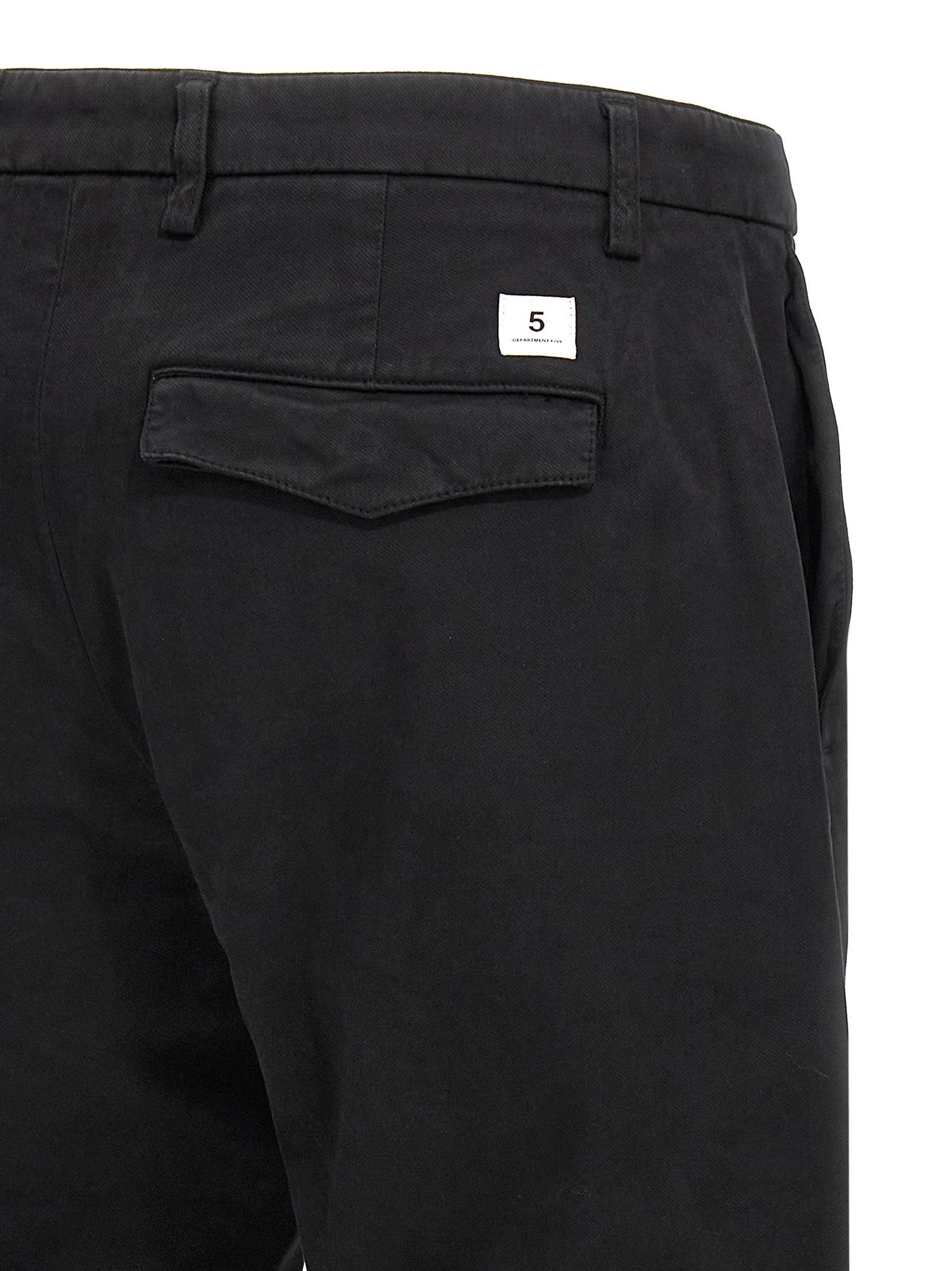 Department 5 Schwarze Baumwoll-Freizeithose