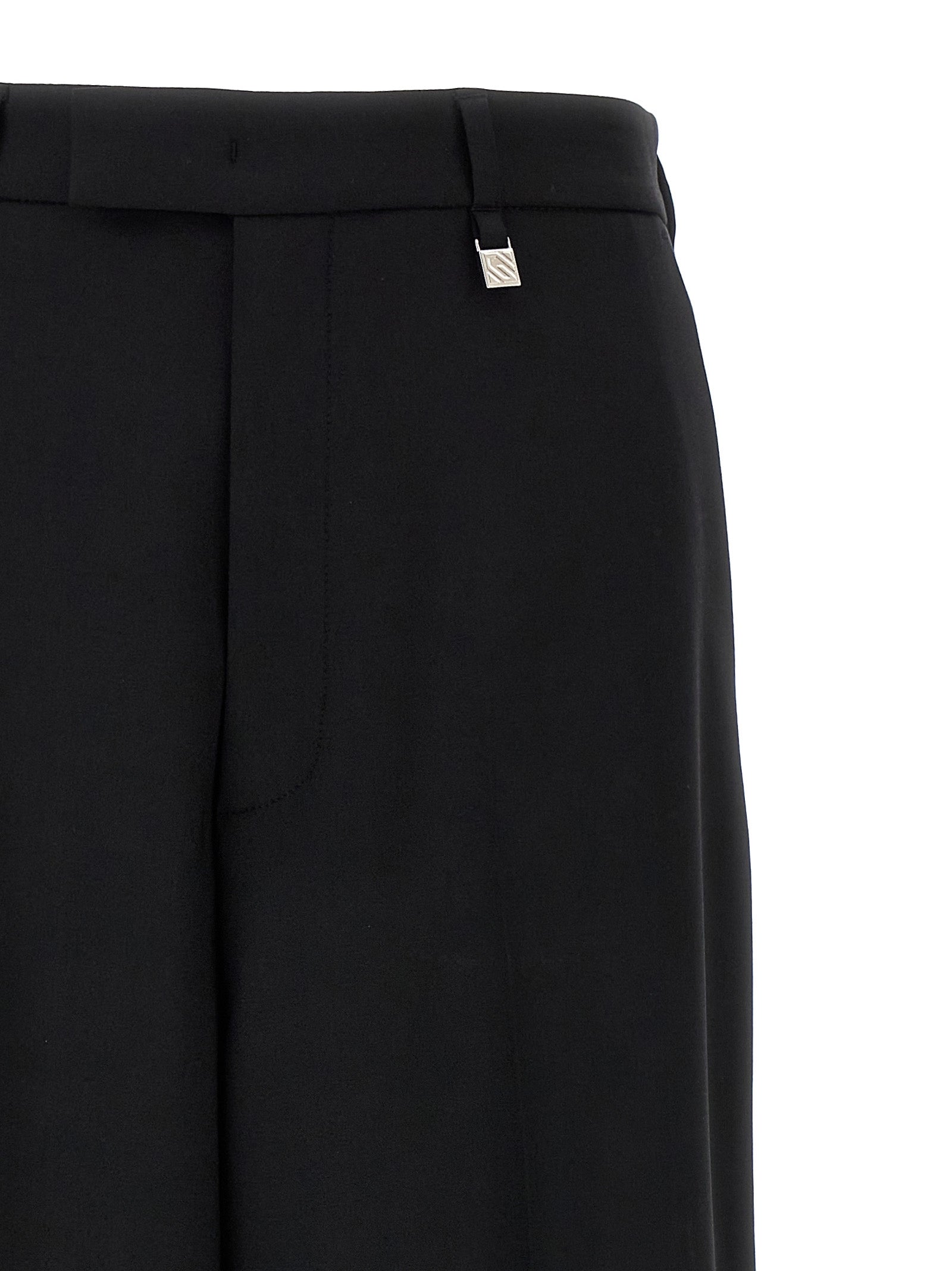 Giuseppe Di Morabito Schwarze Hose aus reiner Schurwolle