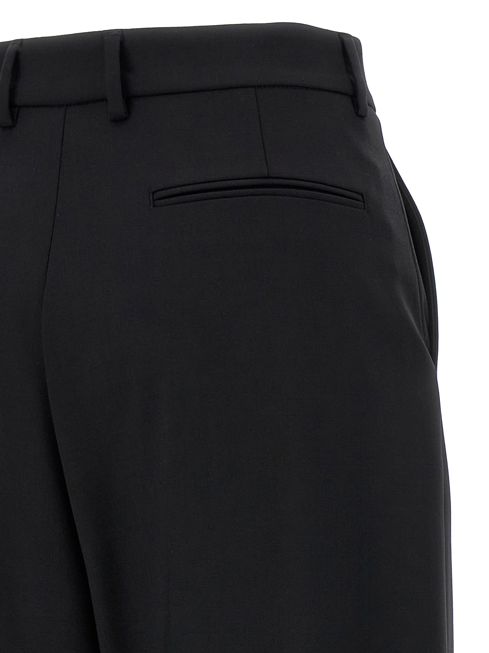 Giuseppe Di Morabito Schwarze Hose aus reiner Schurwolle