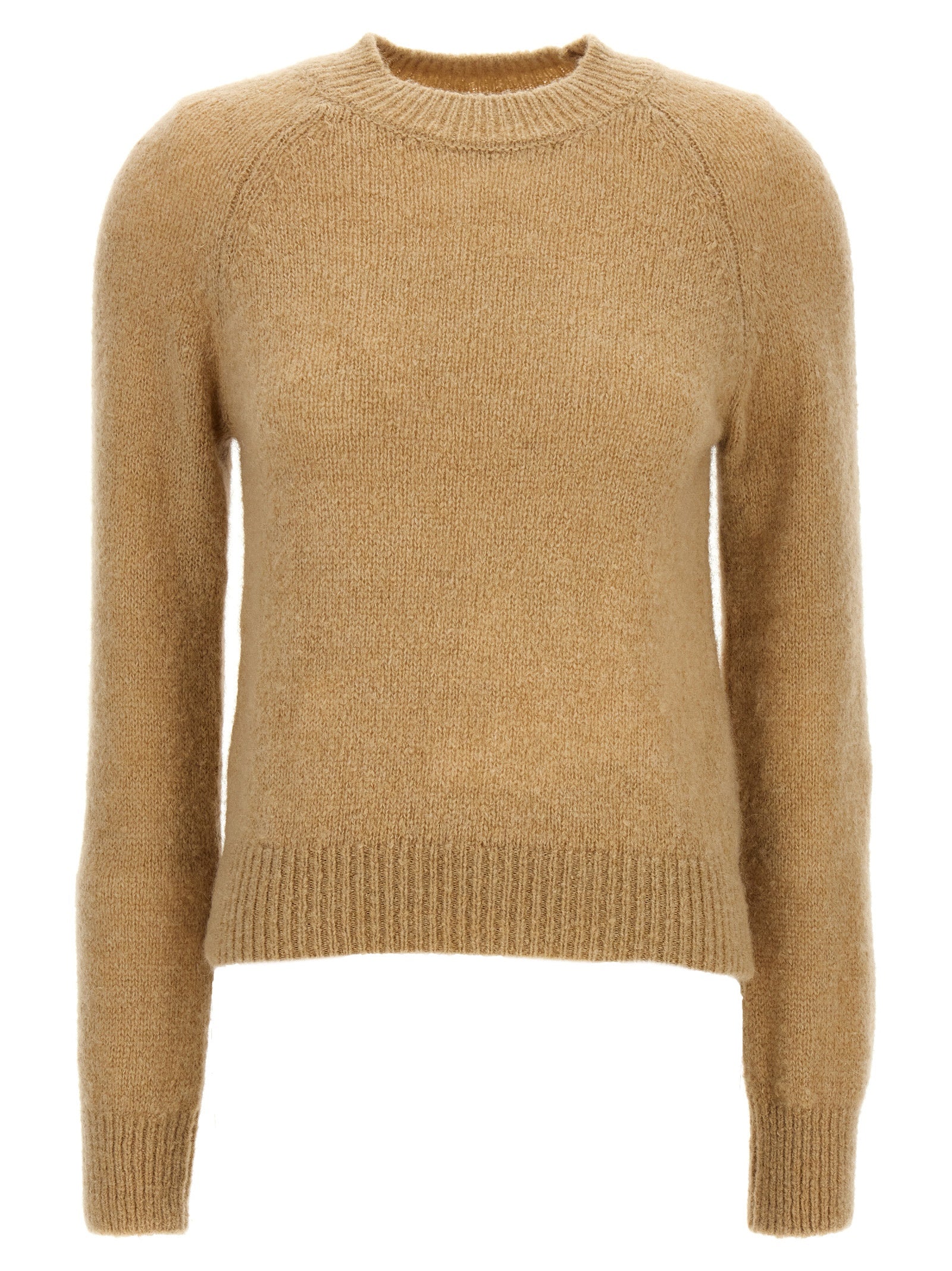 Dries Van Noten Beige Wollstrickjacke