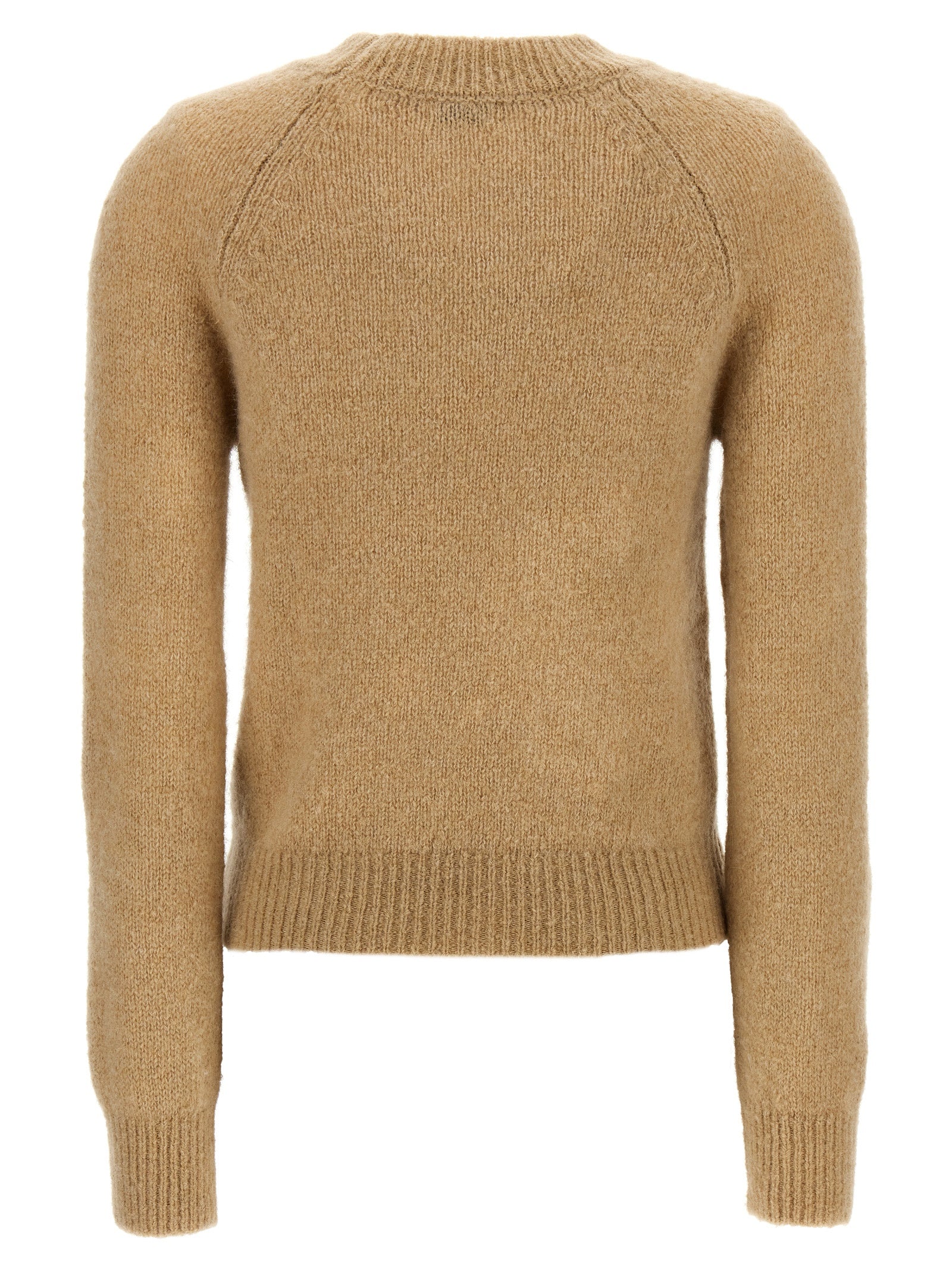 Dries Van Noten Beige Wollstrickjacke