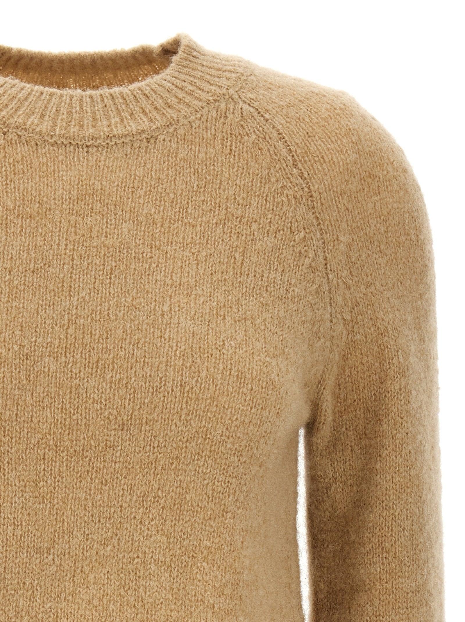 Dries Van Noten Beige Wollstrickjacke