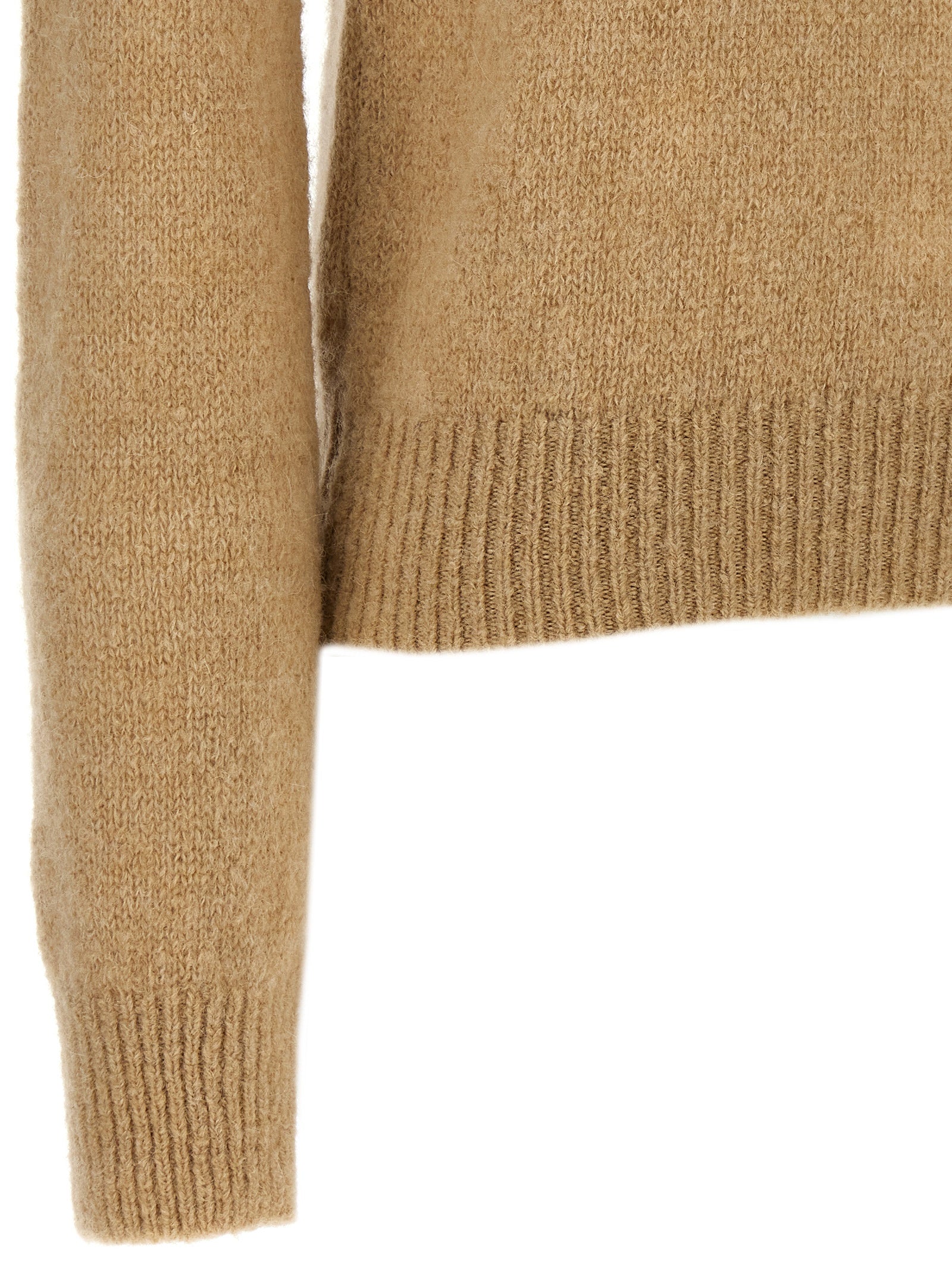 Dries Van Noten Beige Wollstrickjacke