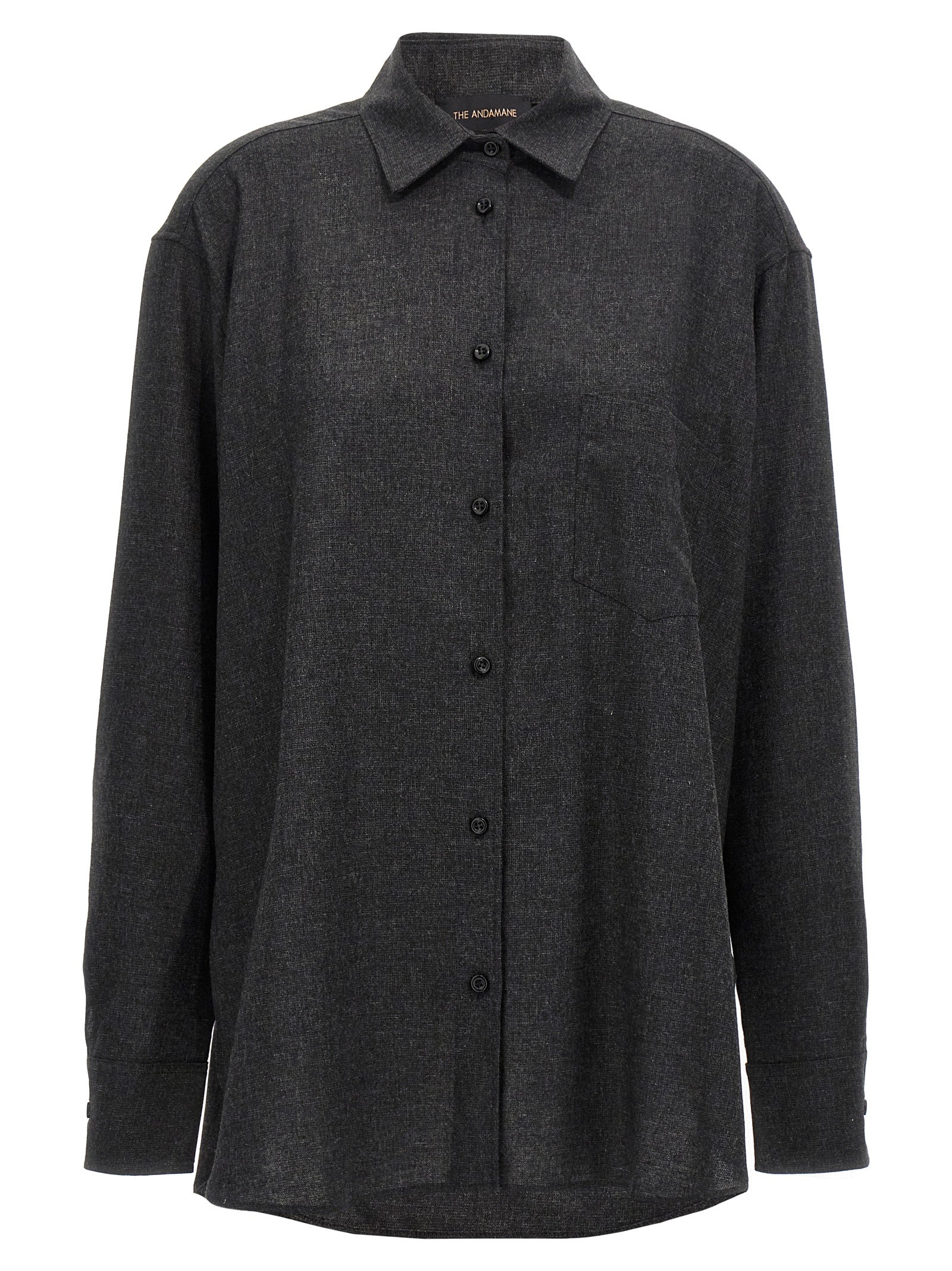 The Andamane Graue Wollbluse