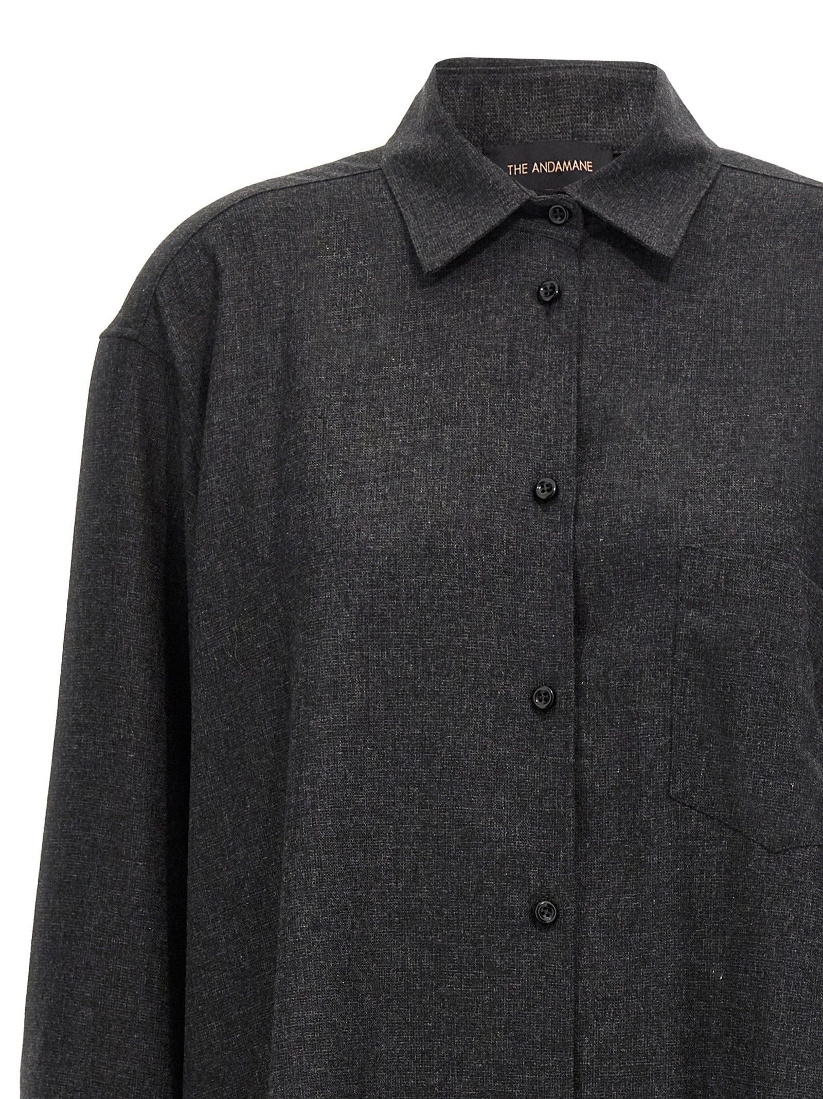 The Andamane Graue Wollbluse