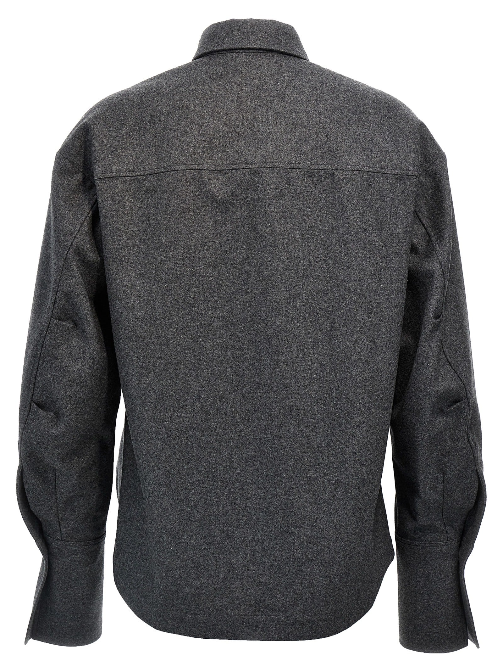 The Attico Graue Wollbluse