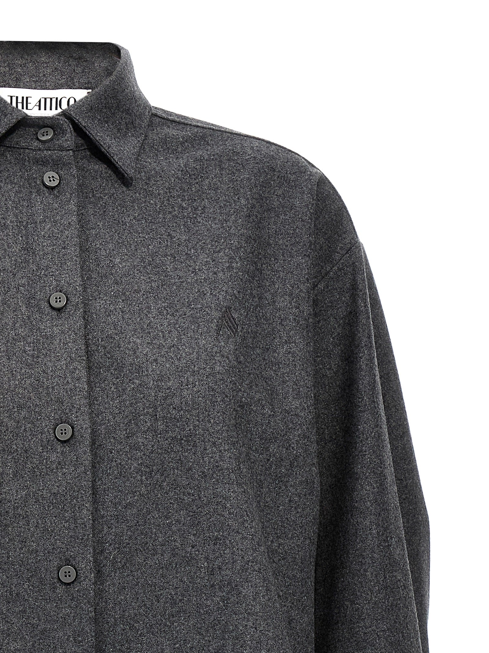 The Attico Graue Wollbluse