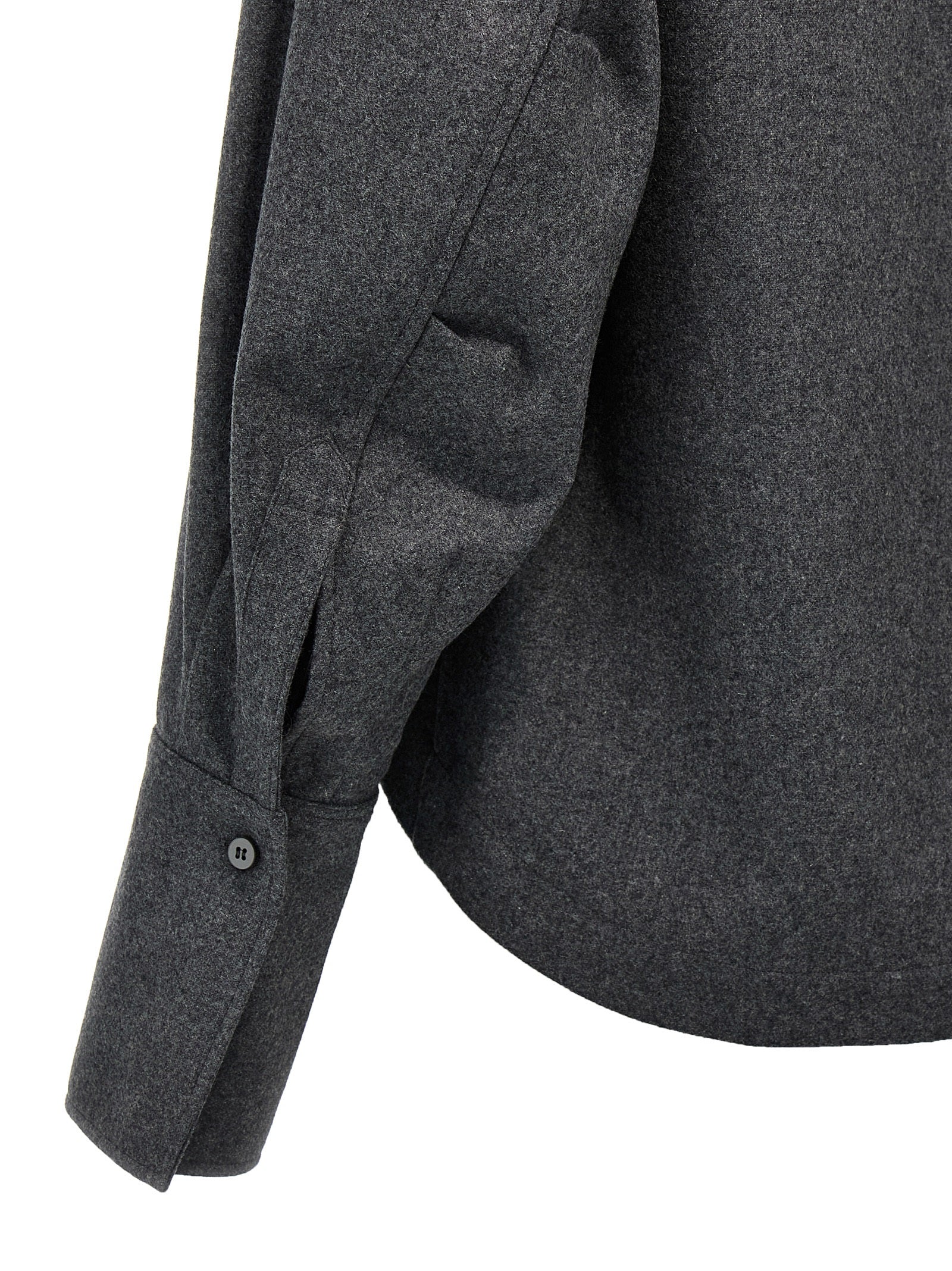 The Attico Graue Wollbluse