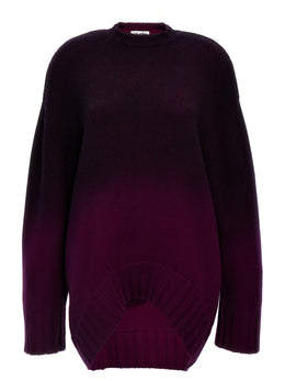 The Attico Kurzes Kleid aus violettfarbener Wolle