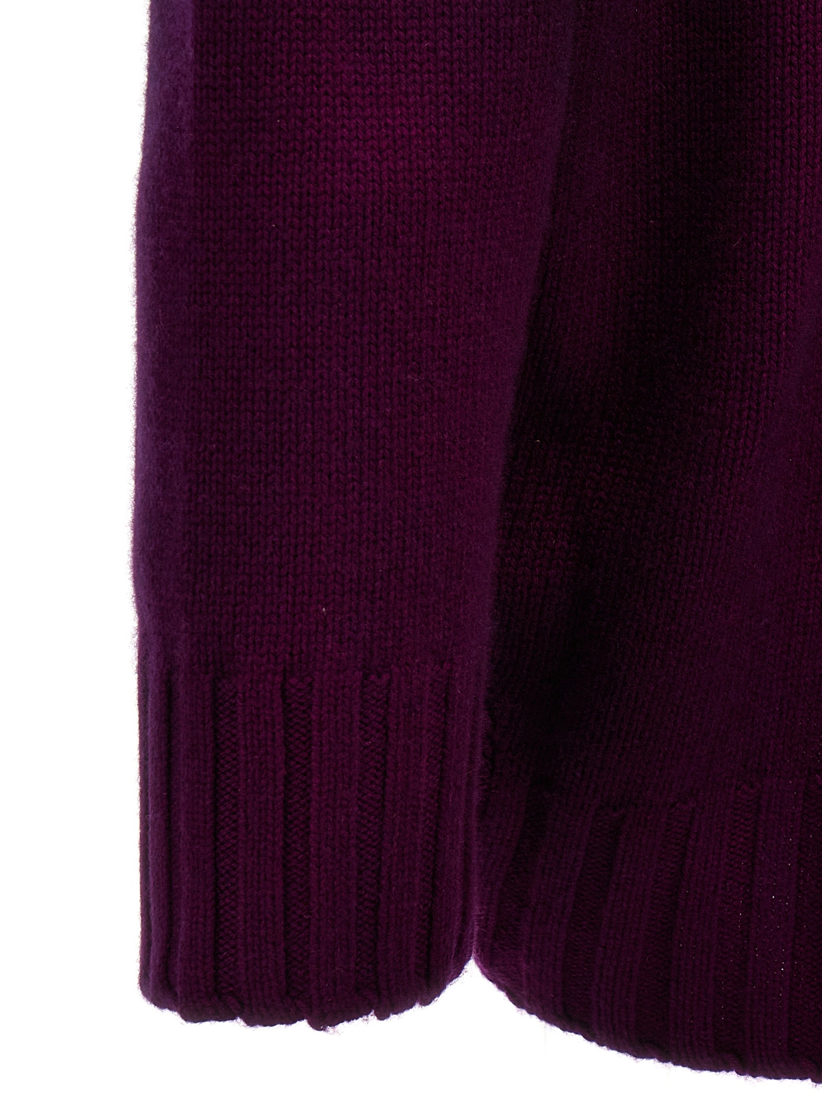 The Attico Kurzes Kleid aus violettfarbener Wolle
