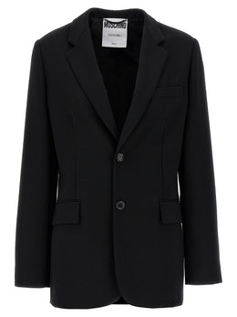 Moschino Schwarzer Blazer aus Polyester