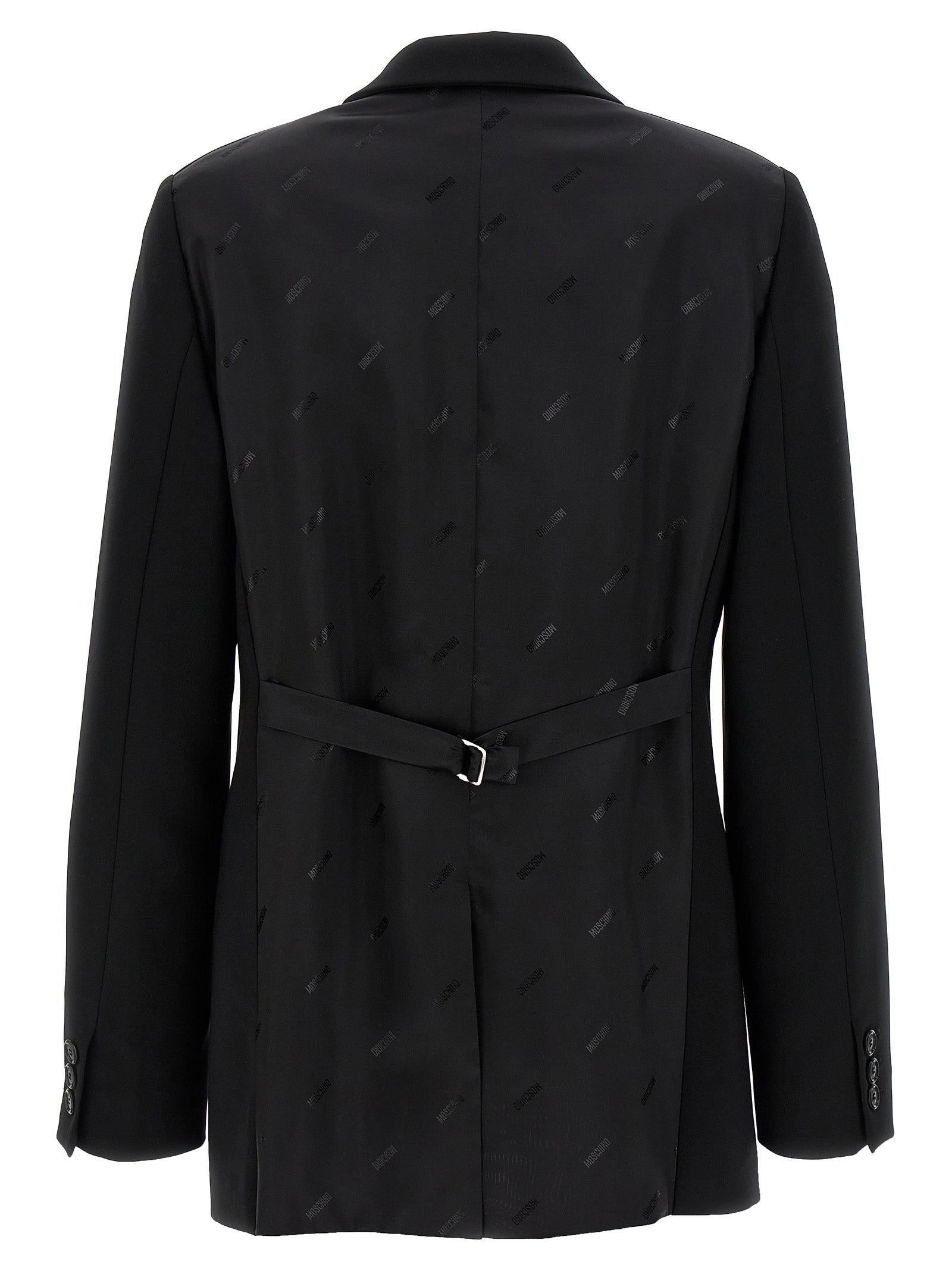 Moschino Schwarzer Blazer aus Polyester