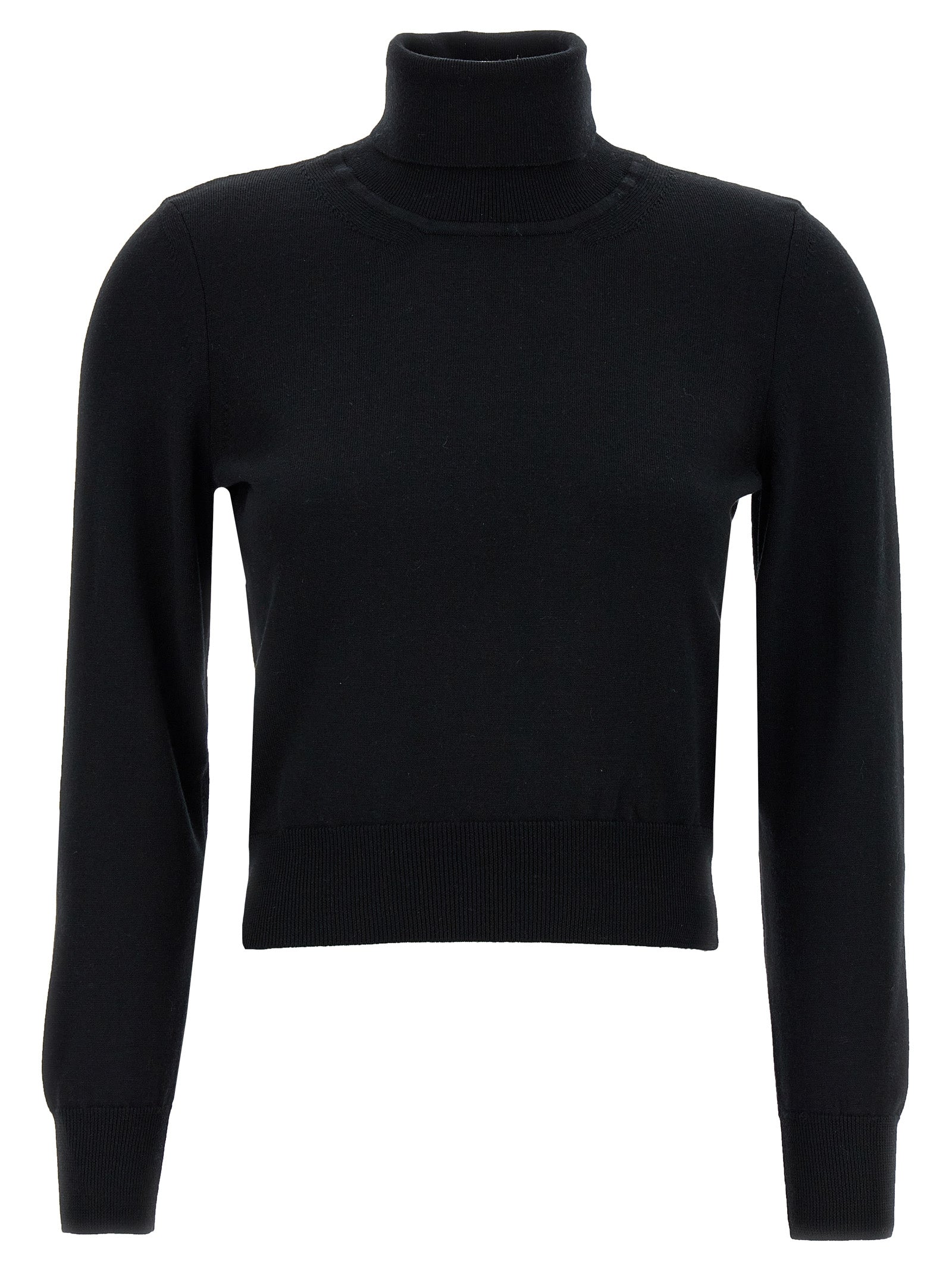 ANTONINO VALENTI Schwarzer Cardigan aus Merinowolle