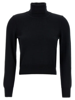 ANTONINO VALENTI Schwarzer Cardigan aus Merinowolle