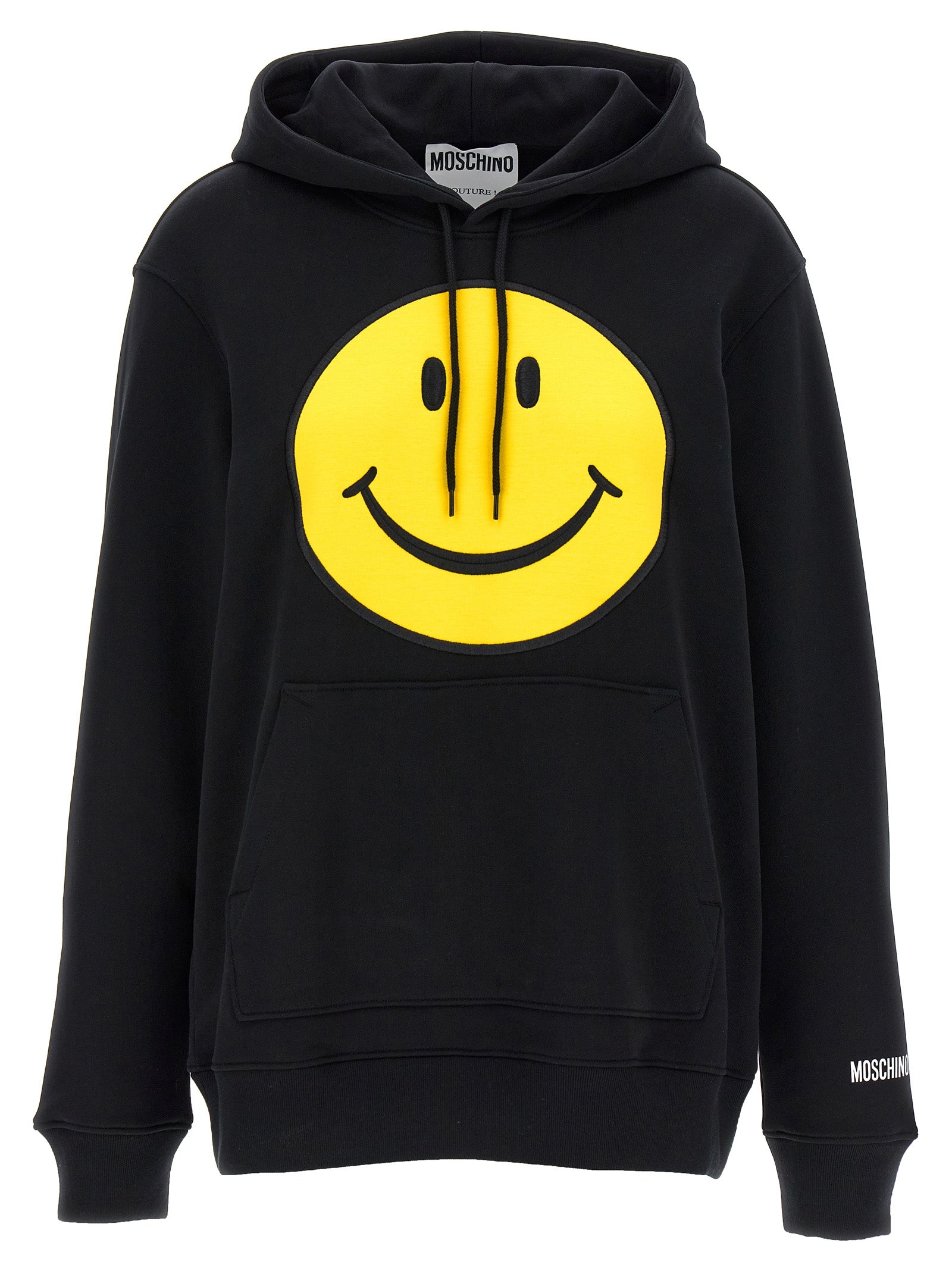 Moschino Schwarzer Baumwoll-Hoodie