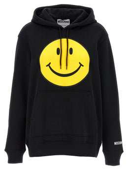 Moschino Schwarzer Baumwoll-Hoodie