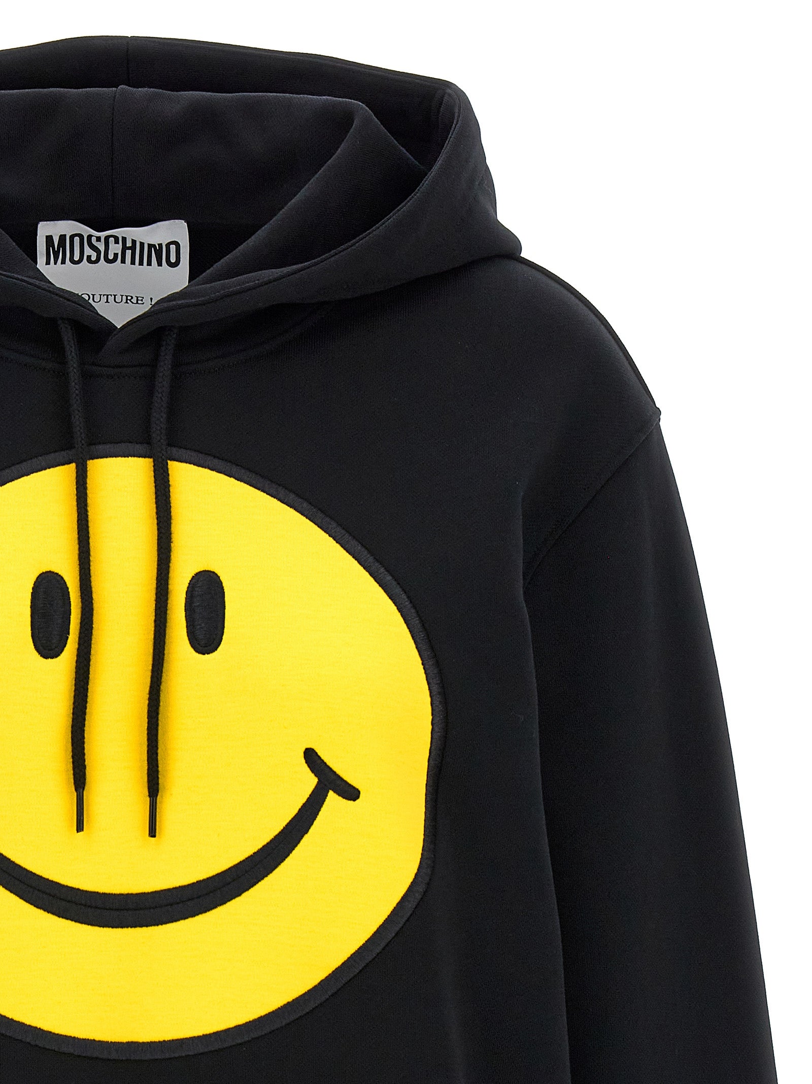 Moschino Schwarzer Baumwoll-Hoodie