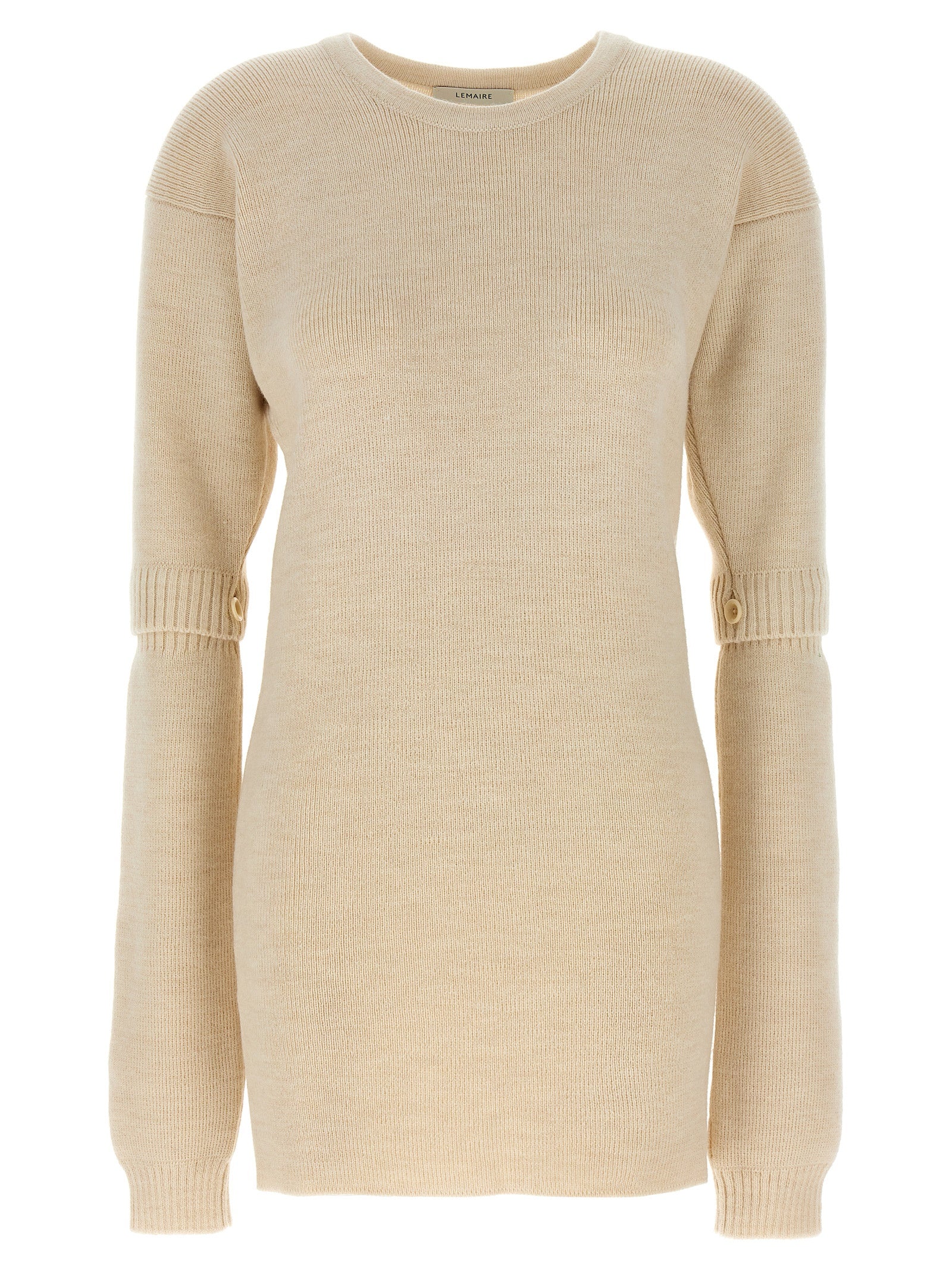 Lemaire Kurzes Kleid aus weißem Acetat