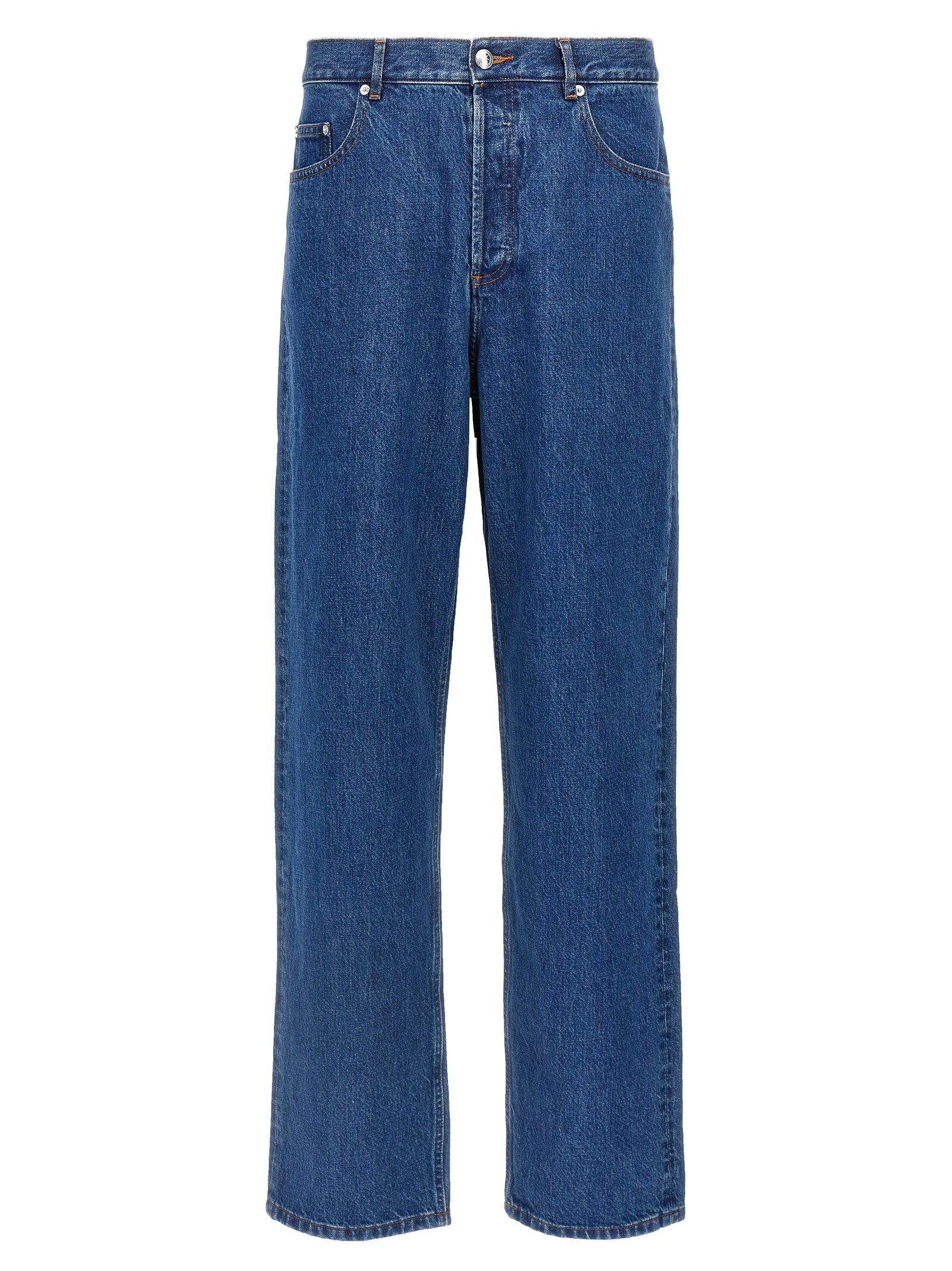 A.P.C. Blaue Jeans aus Baumwolle im geraden Schnitt