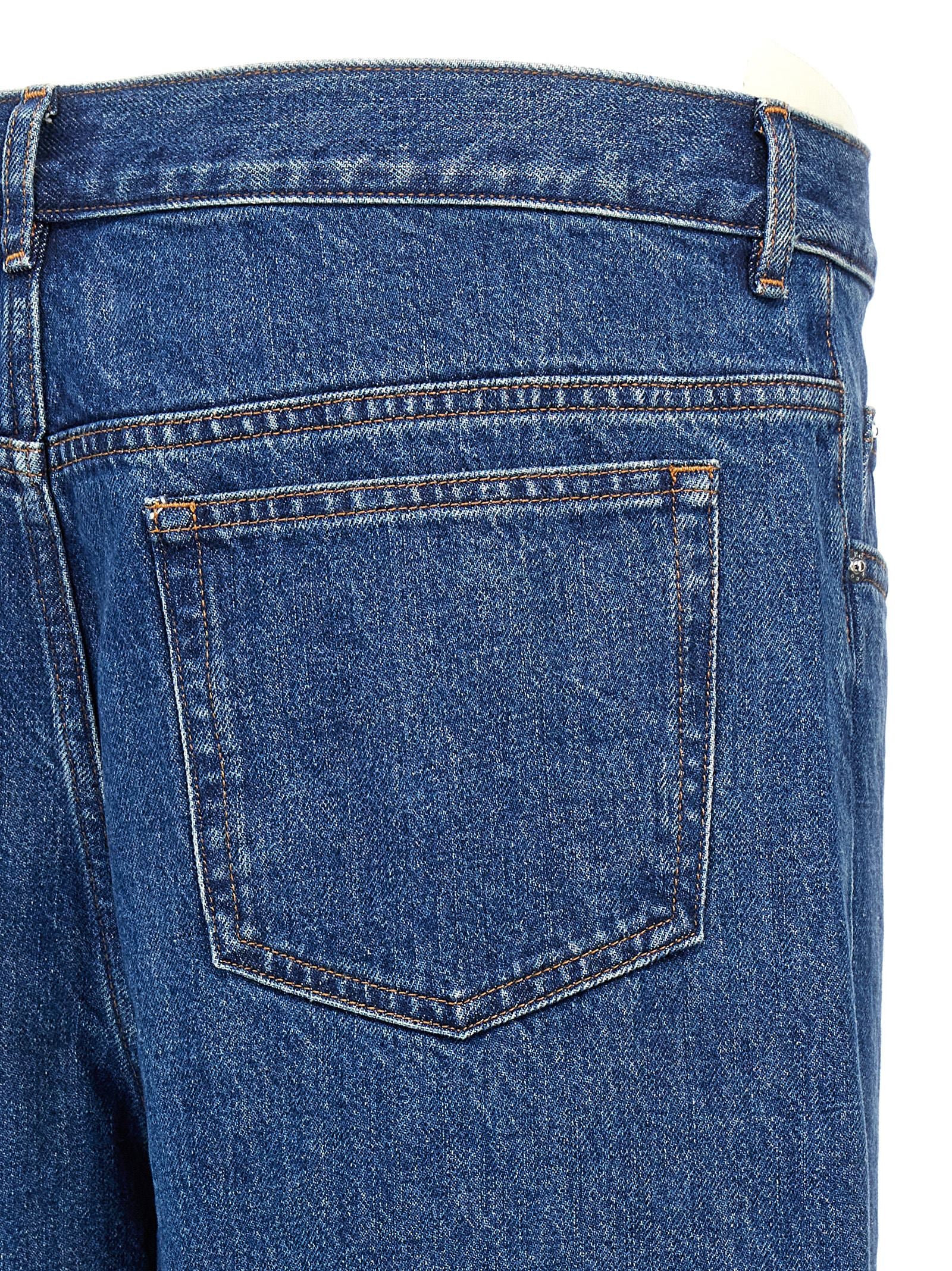 A.P.C. Blaue Jeans aus Baumwolle im geraden Schnitt