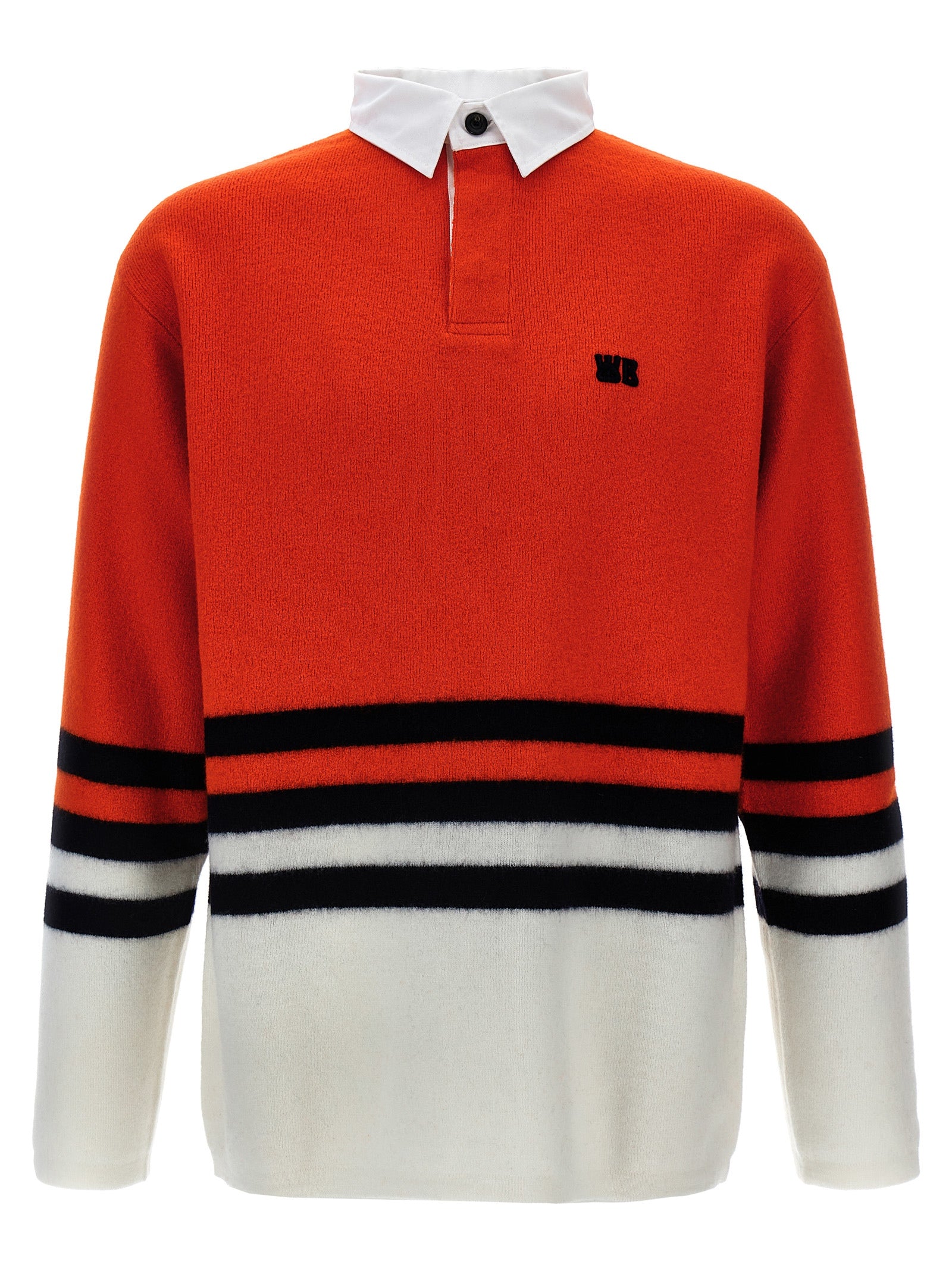 WALES BONNER Mehrfarbiges Woll-Poloshirt