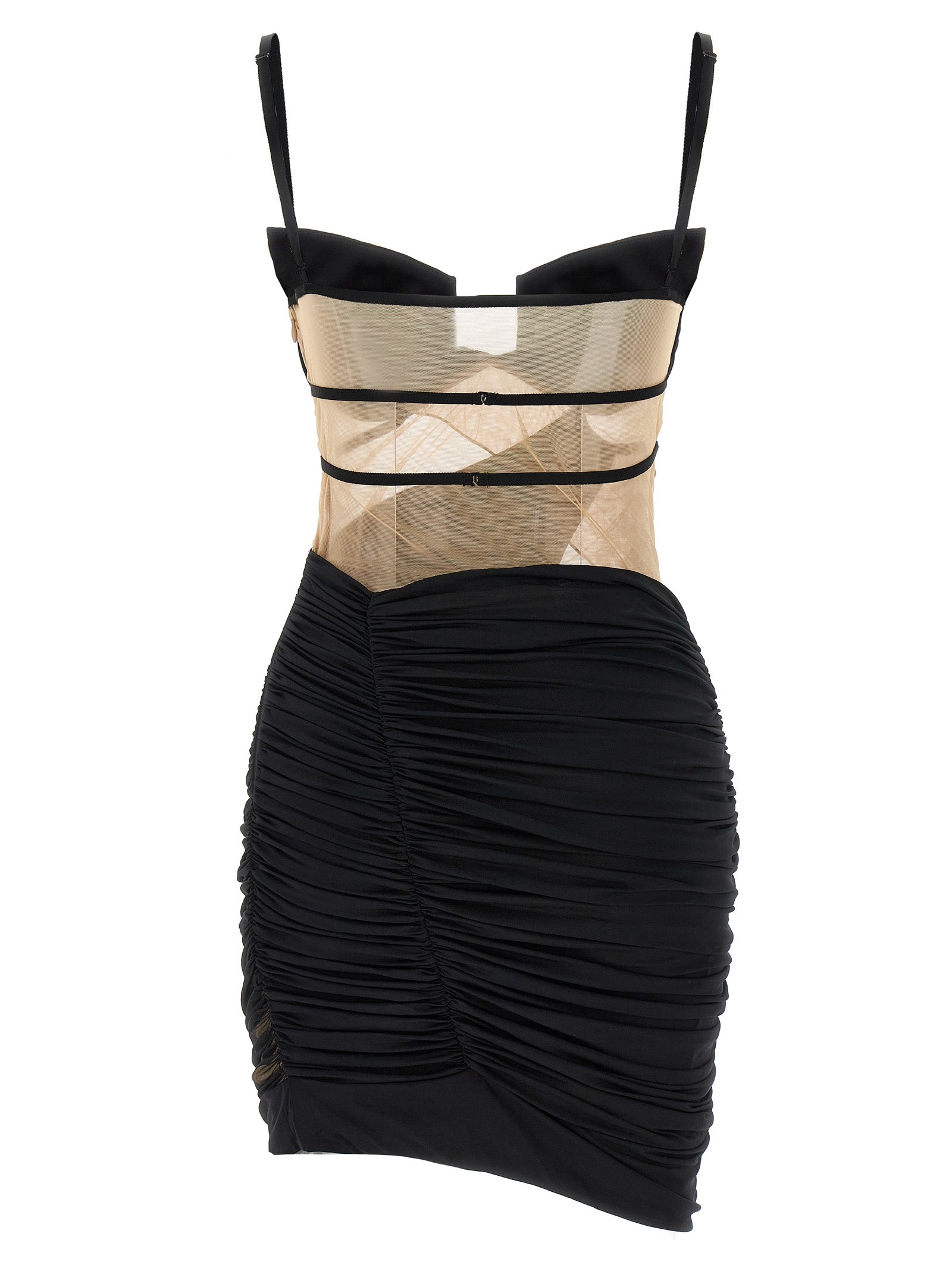 Nensi Dojaka Schwarzes Viskose-Kurzkleid