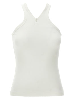 Courrèges Weiße Baumwoll-Tanktops